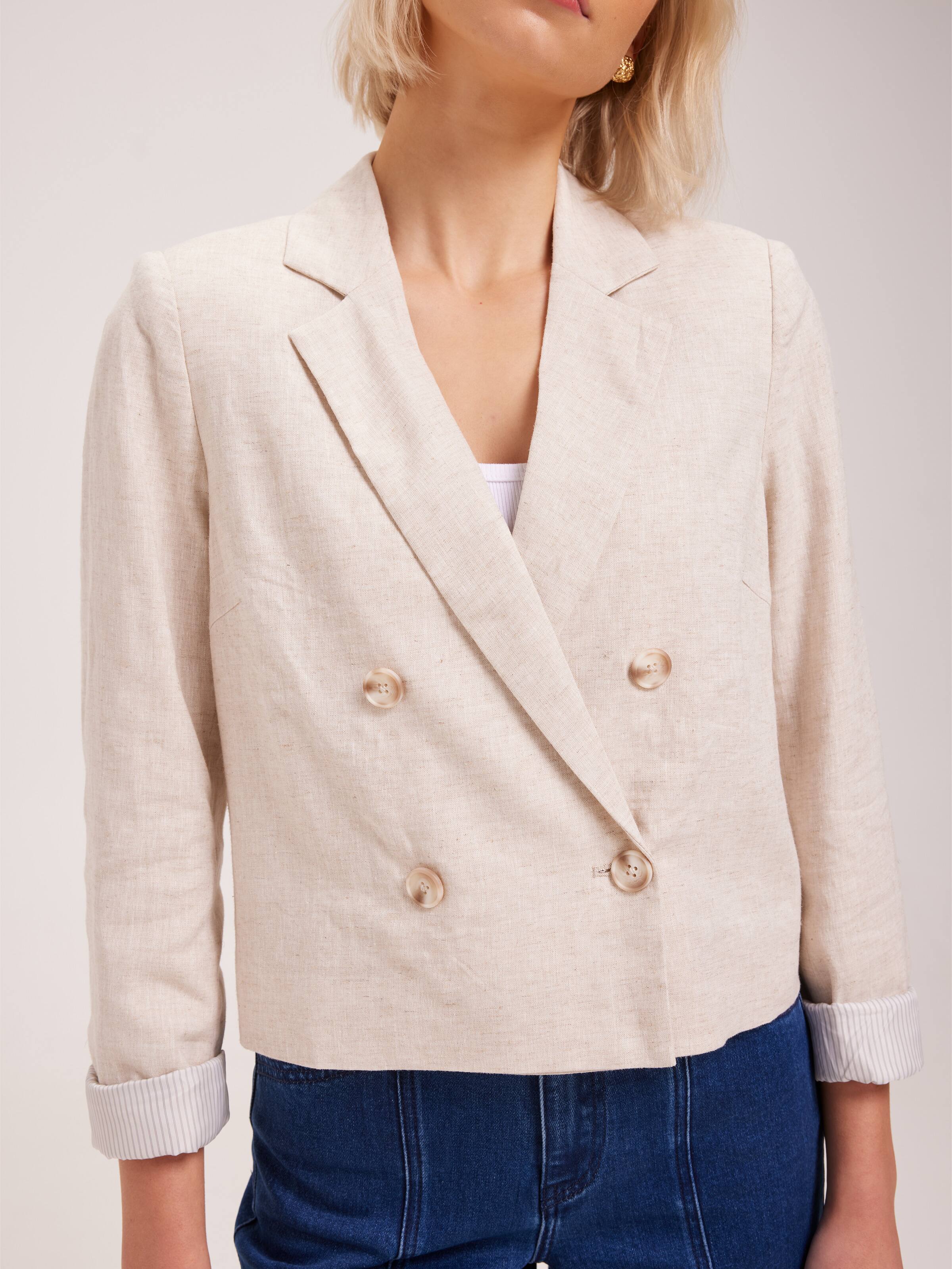 Rose Cropped Blazer