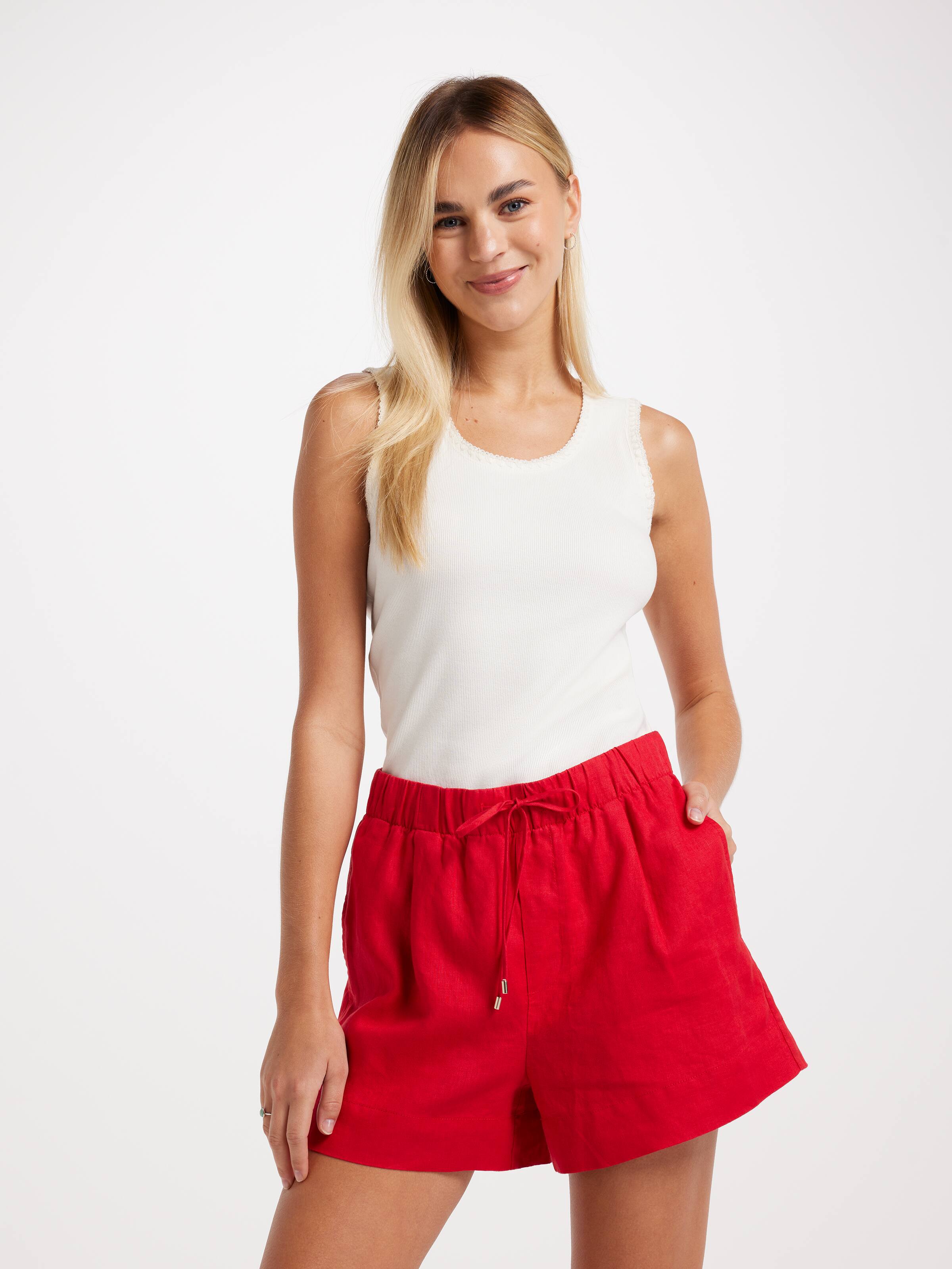Linen Jog Short