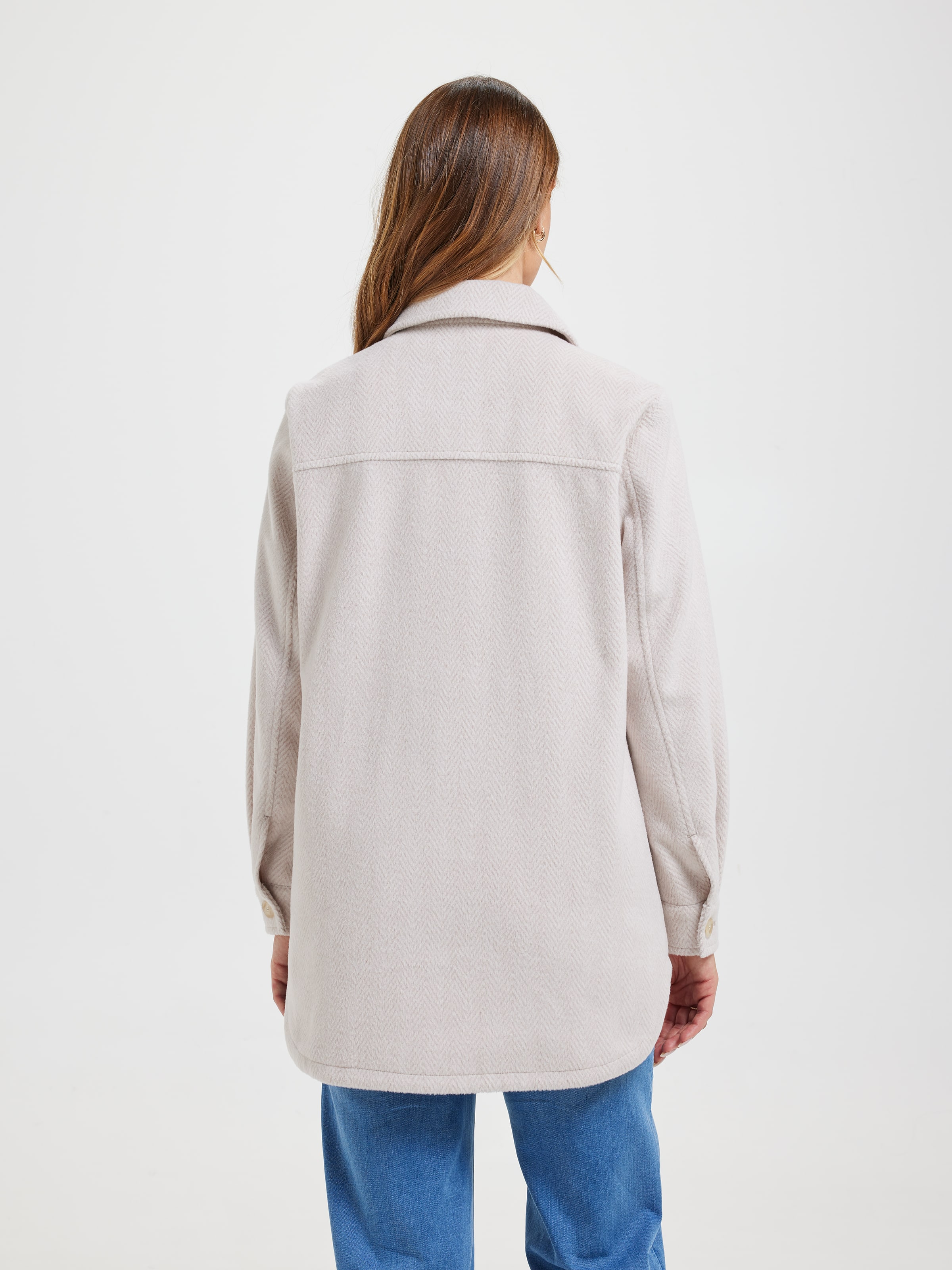 Image for Nicole Herringbone Mid Shacket from JustGroupNZ