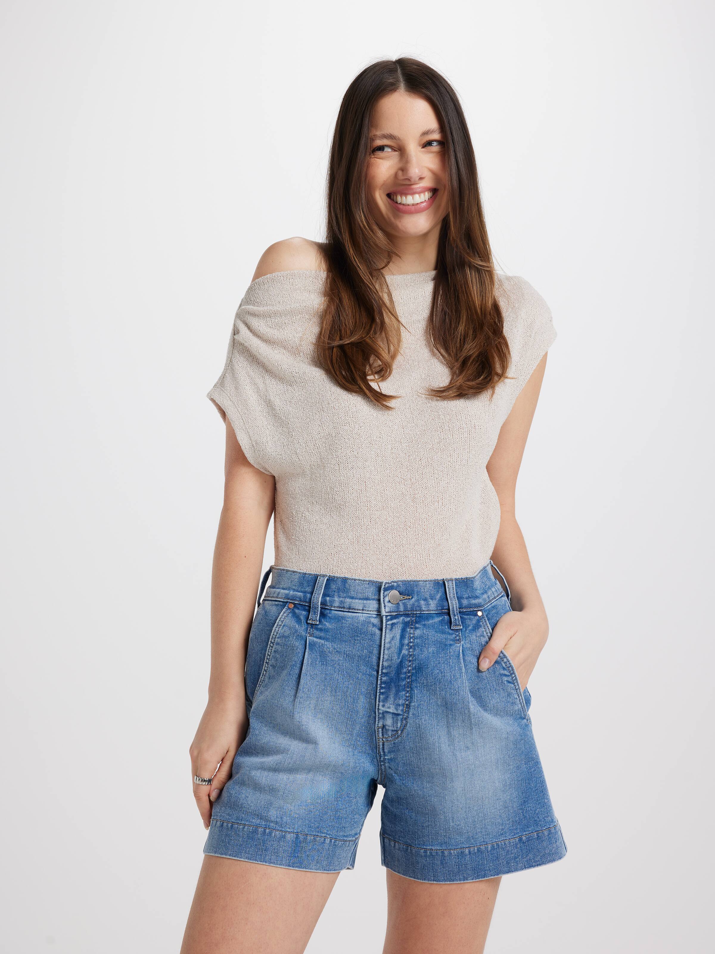 Originals High Rise Pleat Front Short