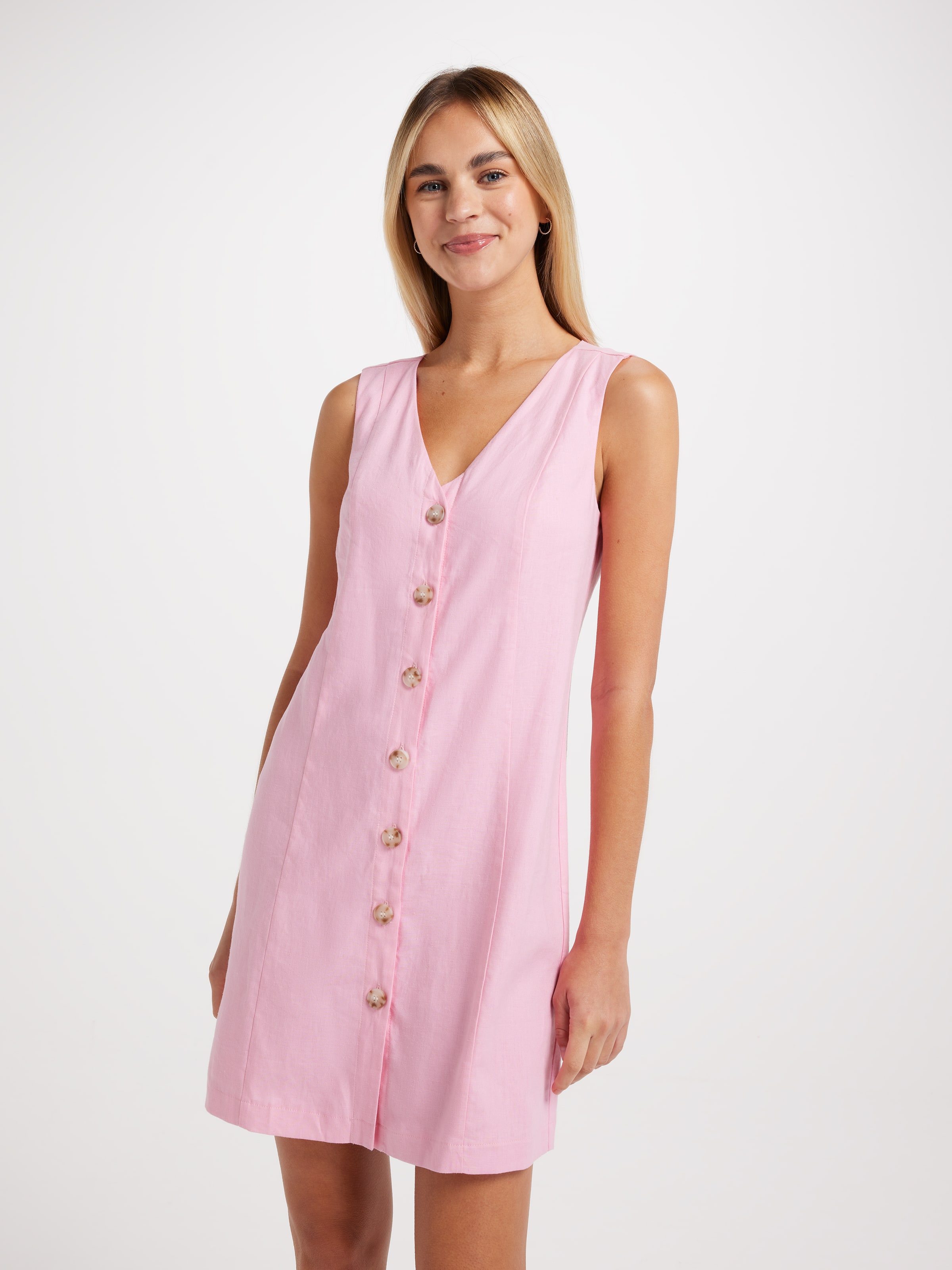 Gia Button Through Dress