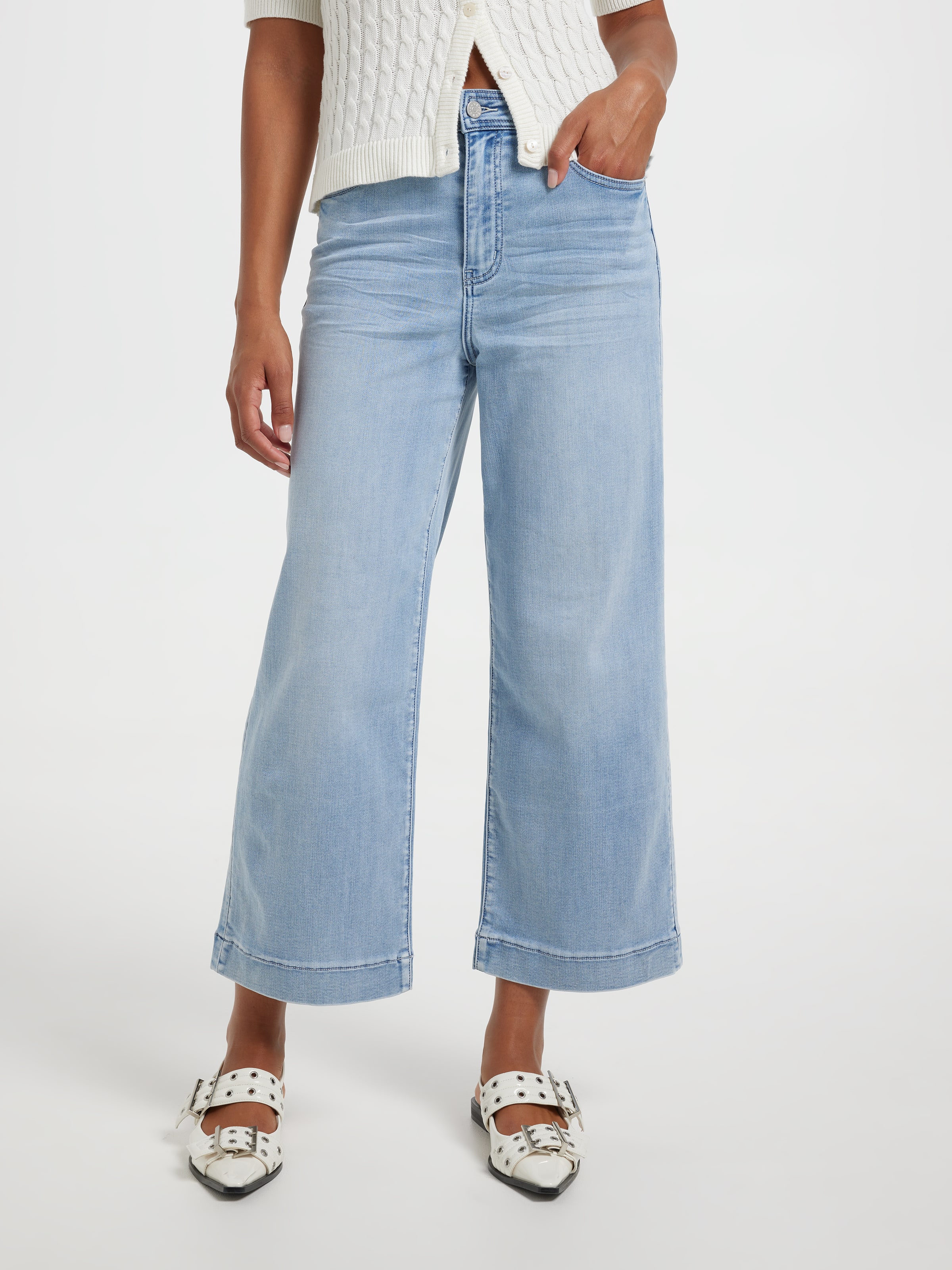 Image for Amaze High Rise Wide Leg Crop Jean from JustGroupNZ