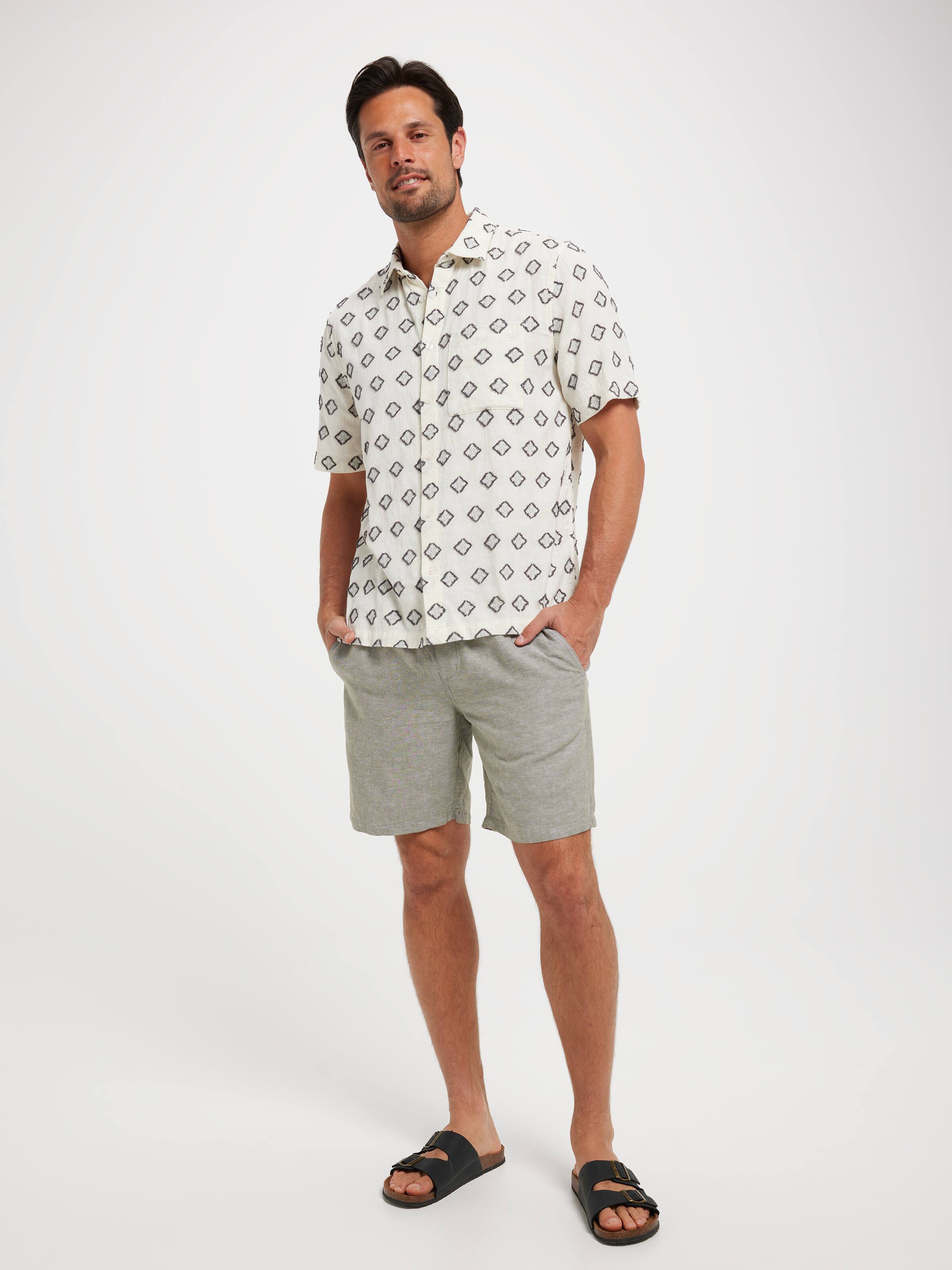 Linen Blend Drawcord Short