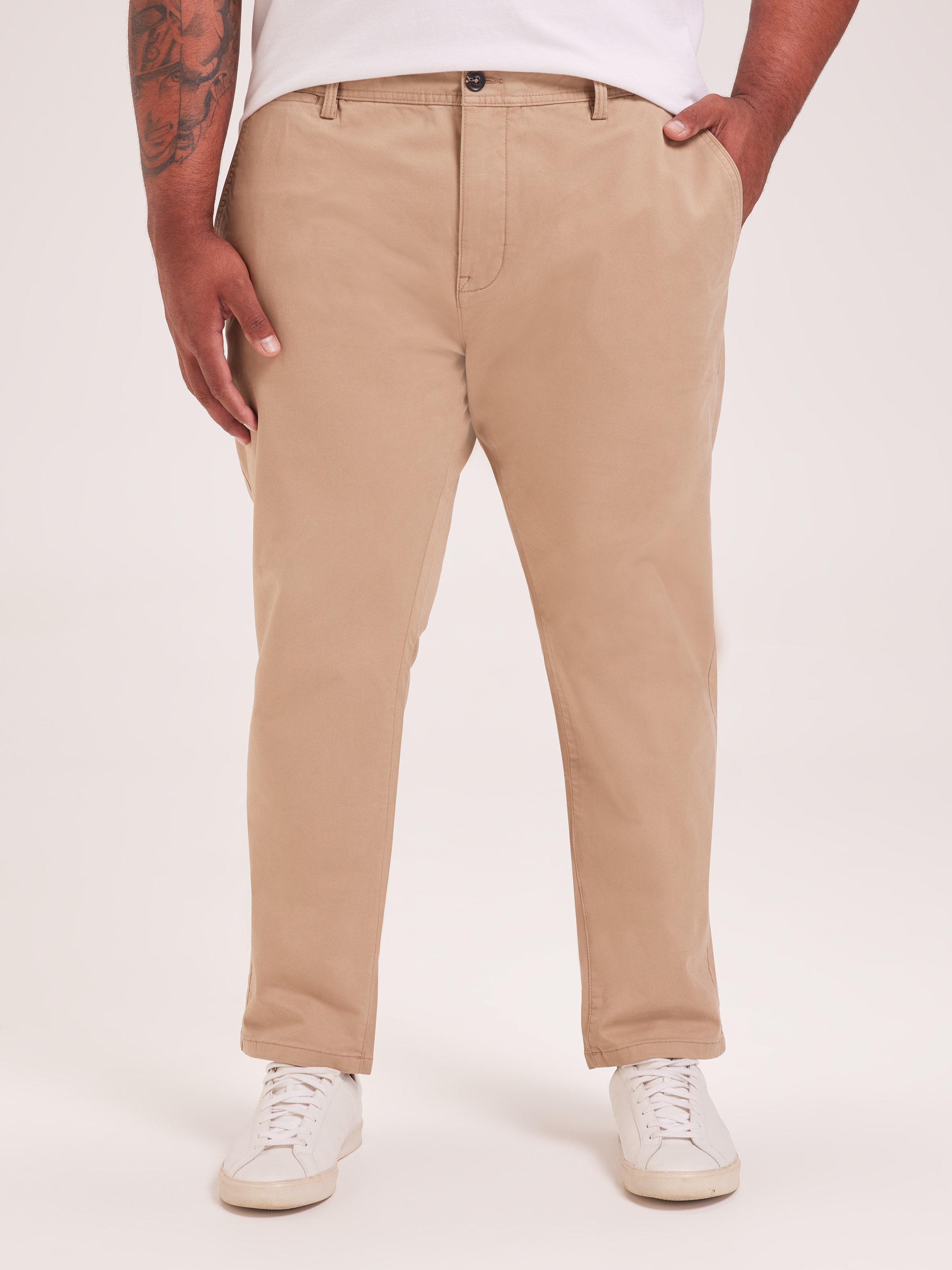 Extended Slant Pocket Slim Straight Jean