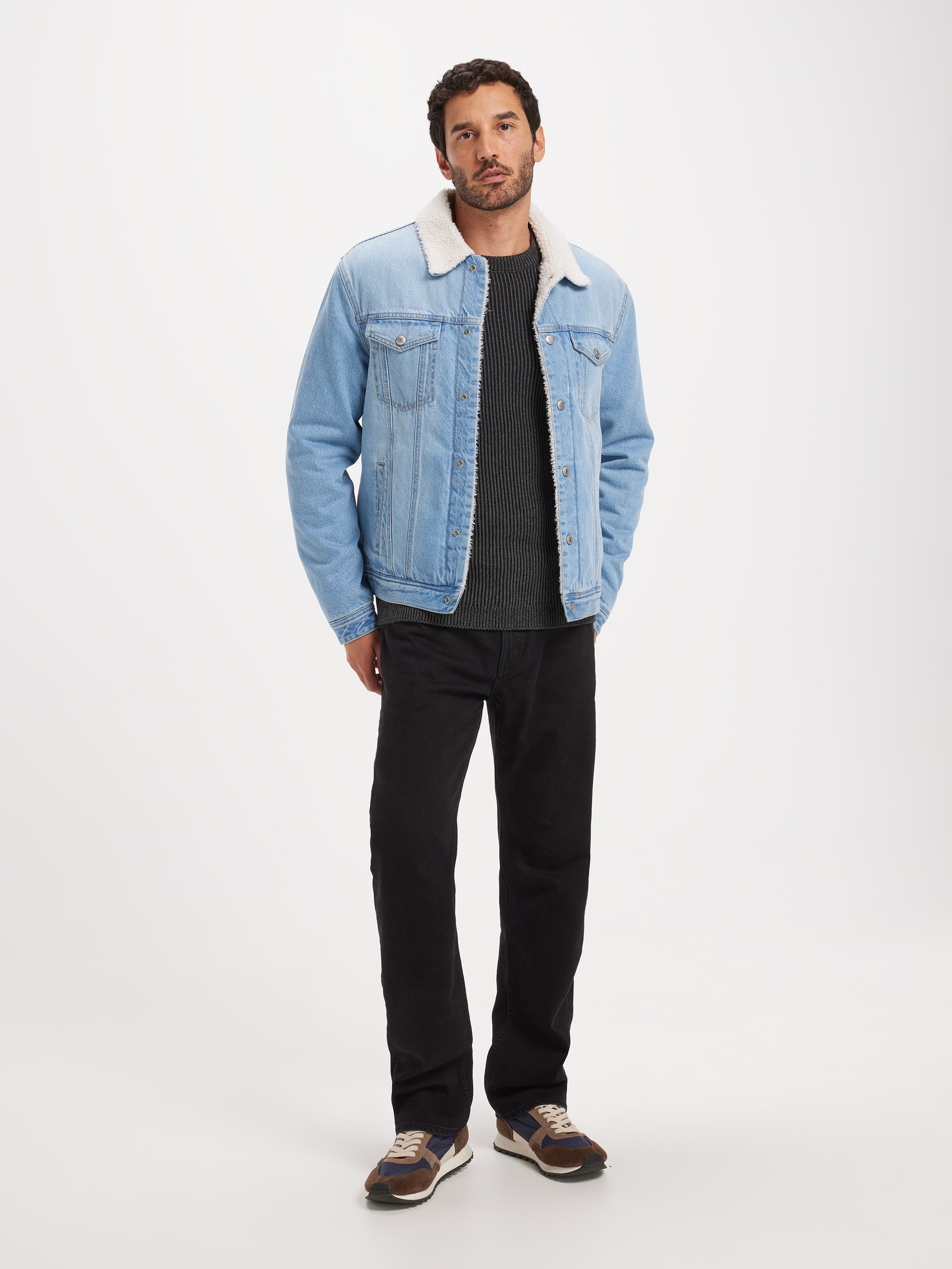 Vance Sherpa Denim Jacket - Just Jeans Online