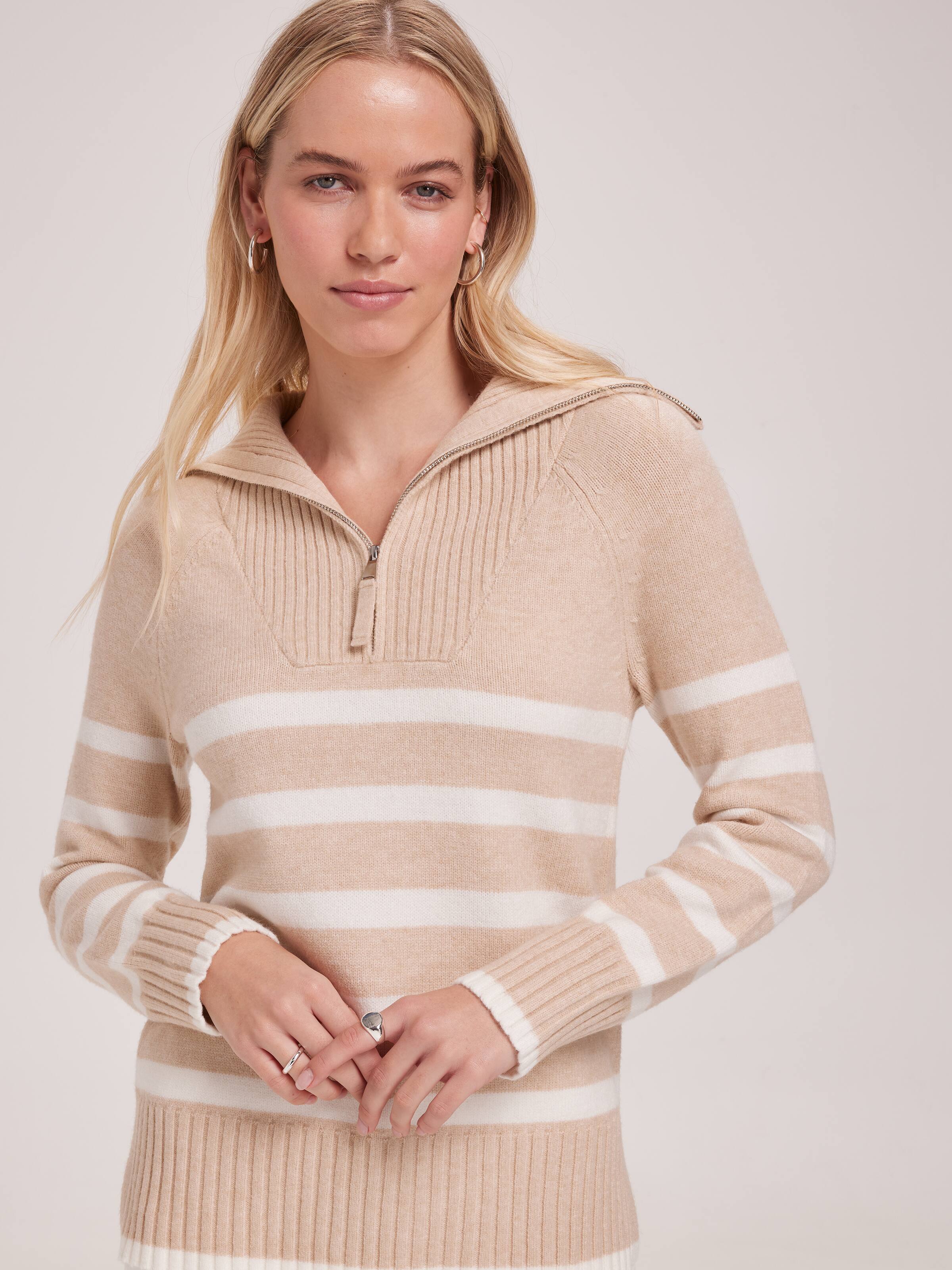 Erin Zip Neck Pullover