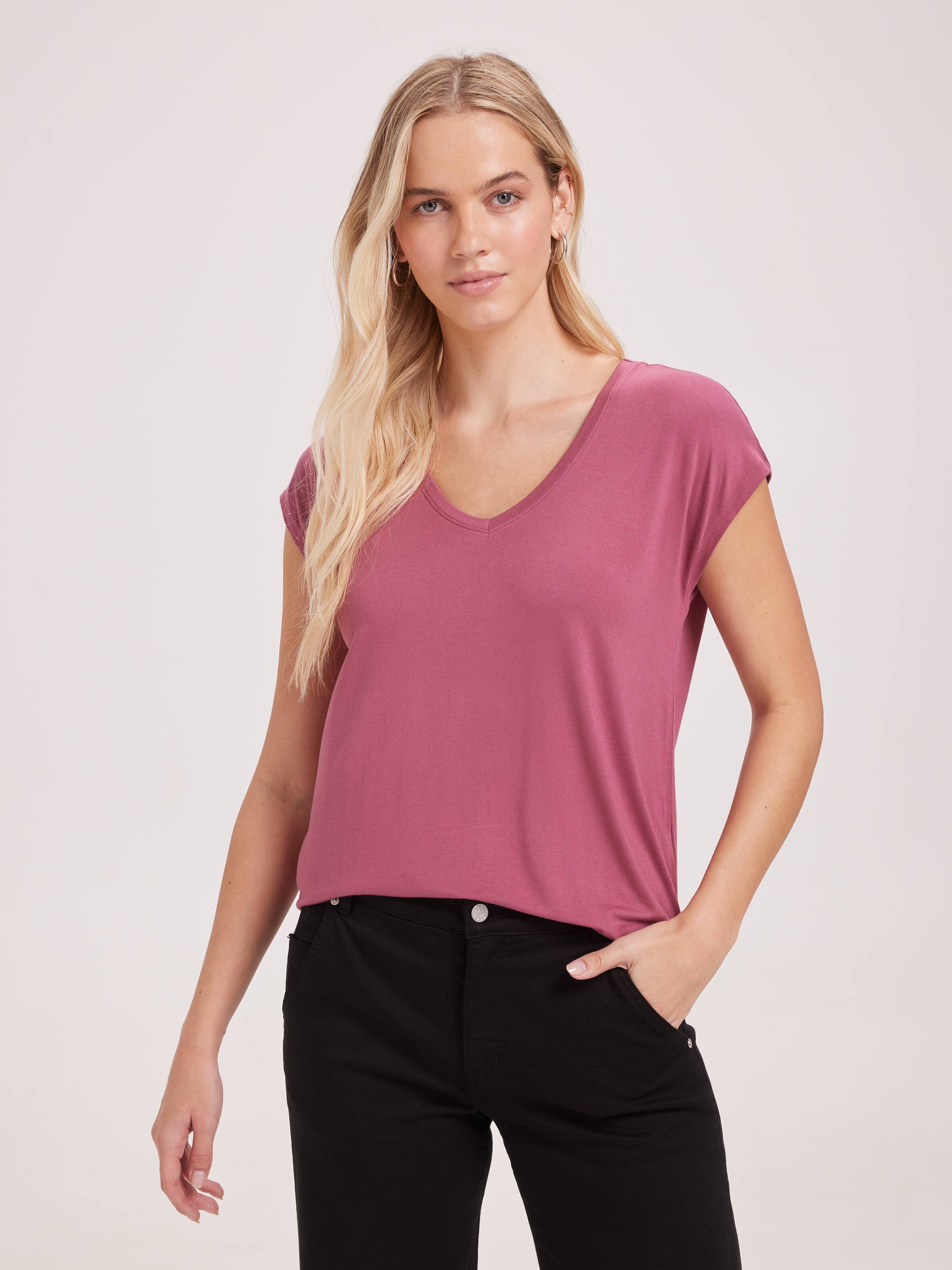 Luxe V Neck Tee