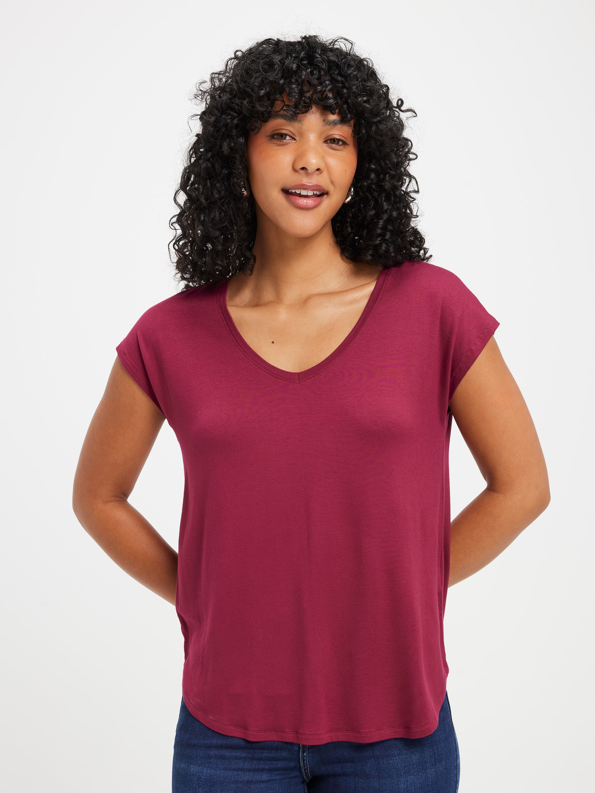 Luxe V Neck Tee