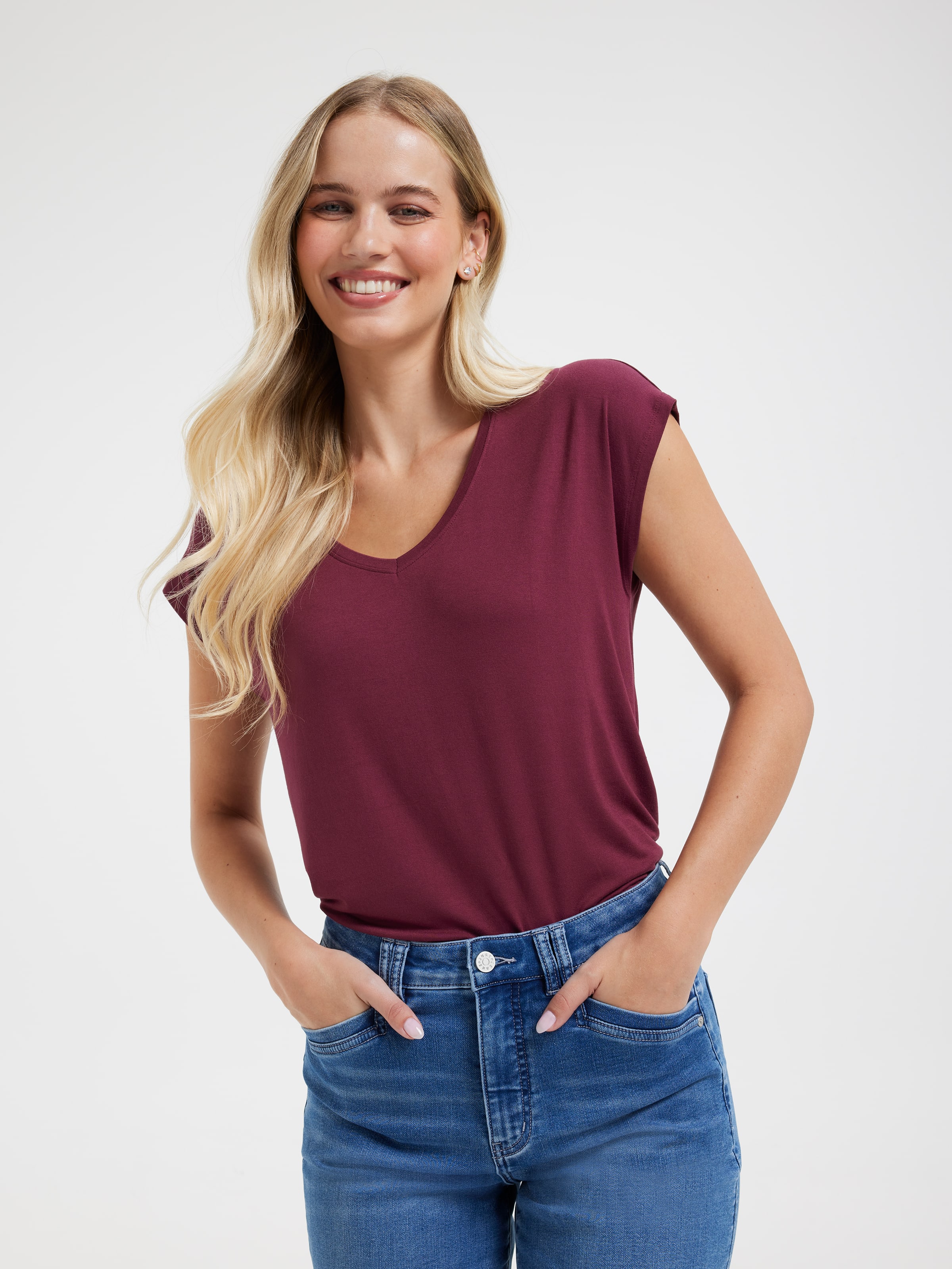 Luxe V Neck Tee