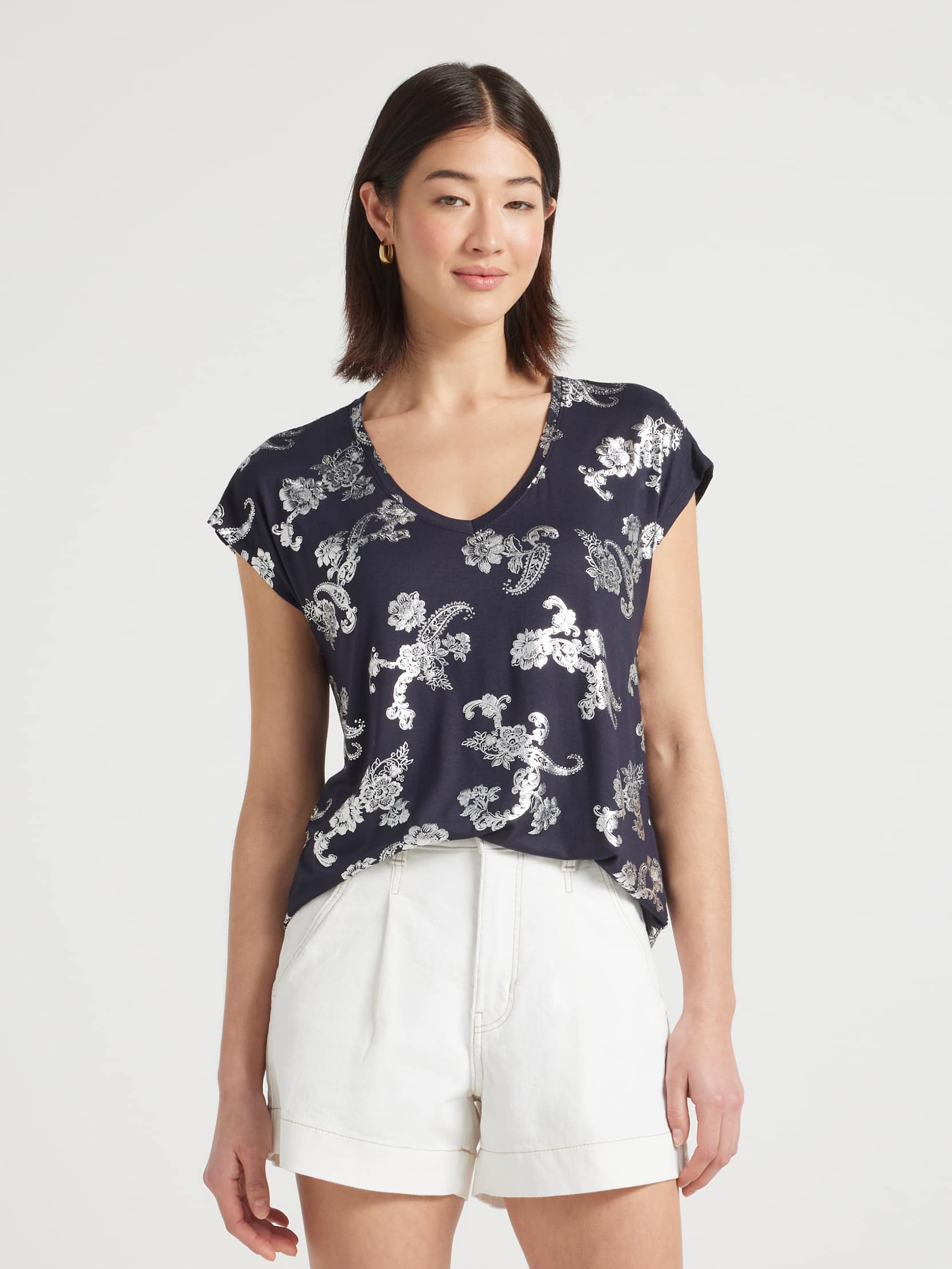 The Luxe V Neck Tee
