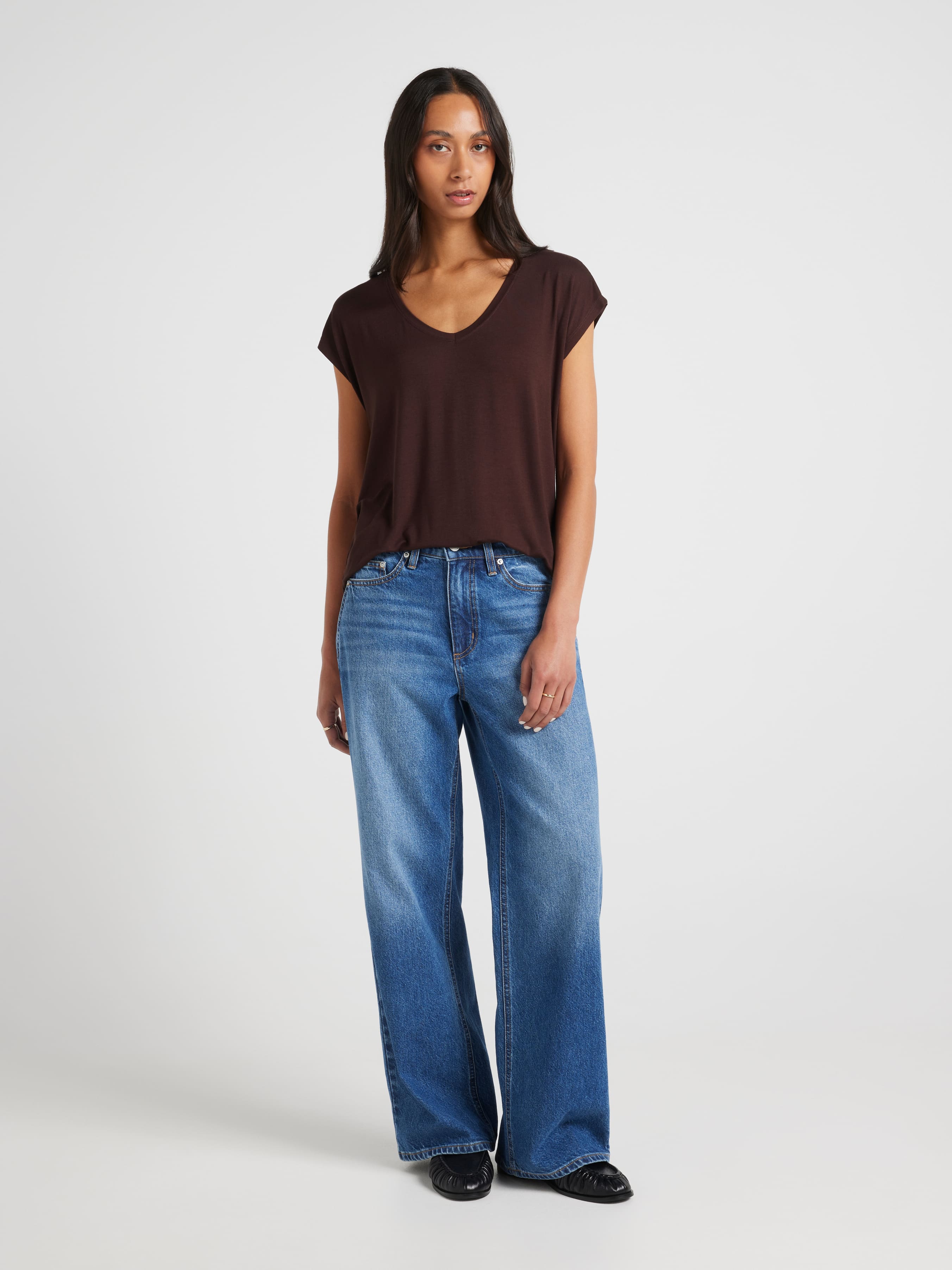 Luxe V Neck Tee