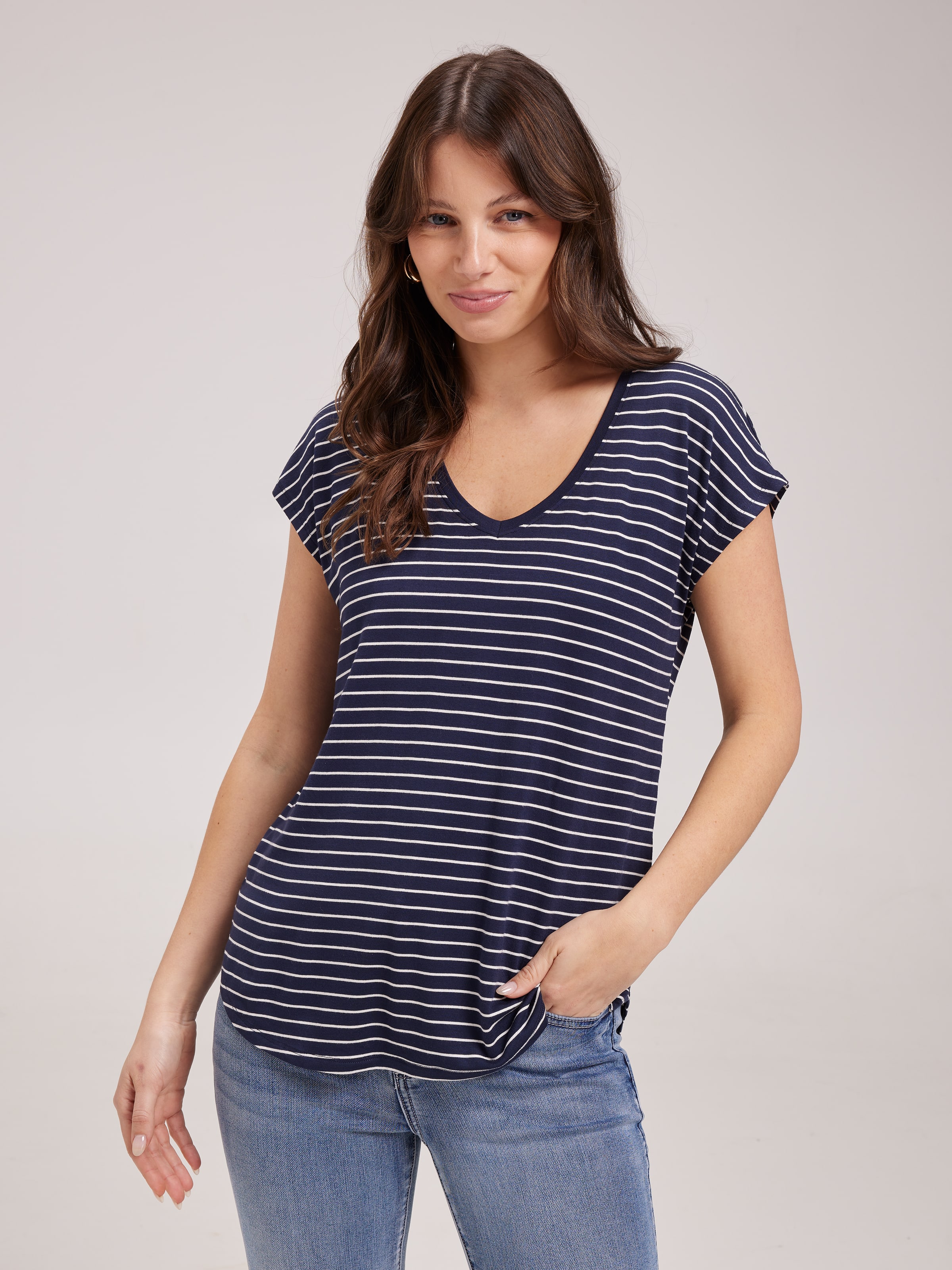 Luxe V Neck Tee