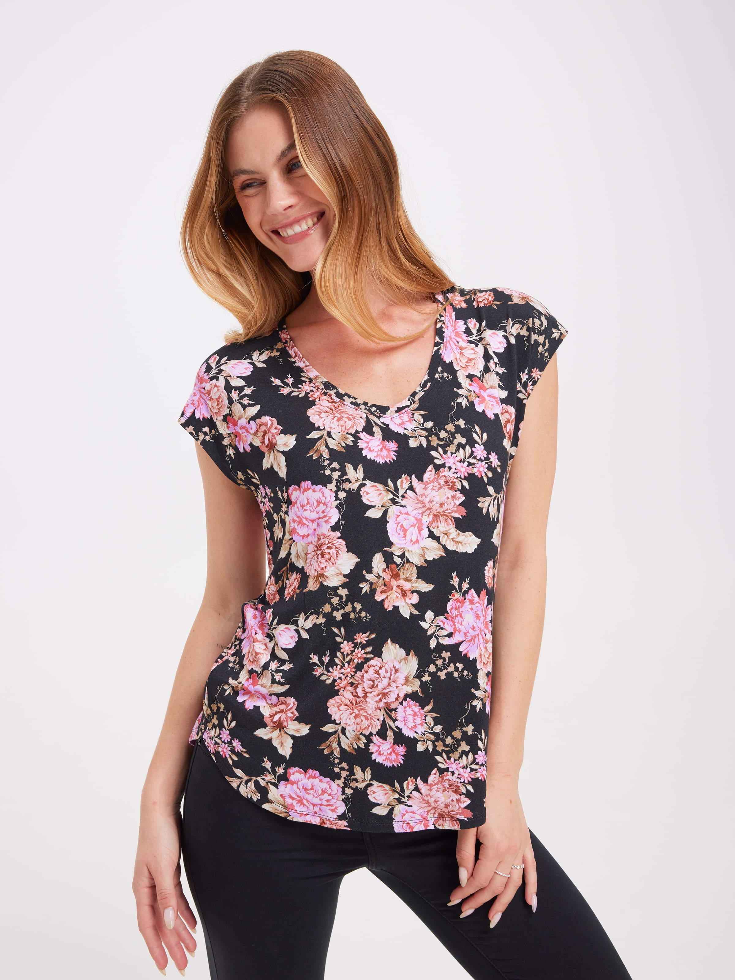 Luxe V Neck Tee