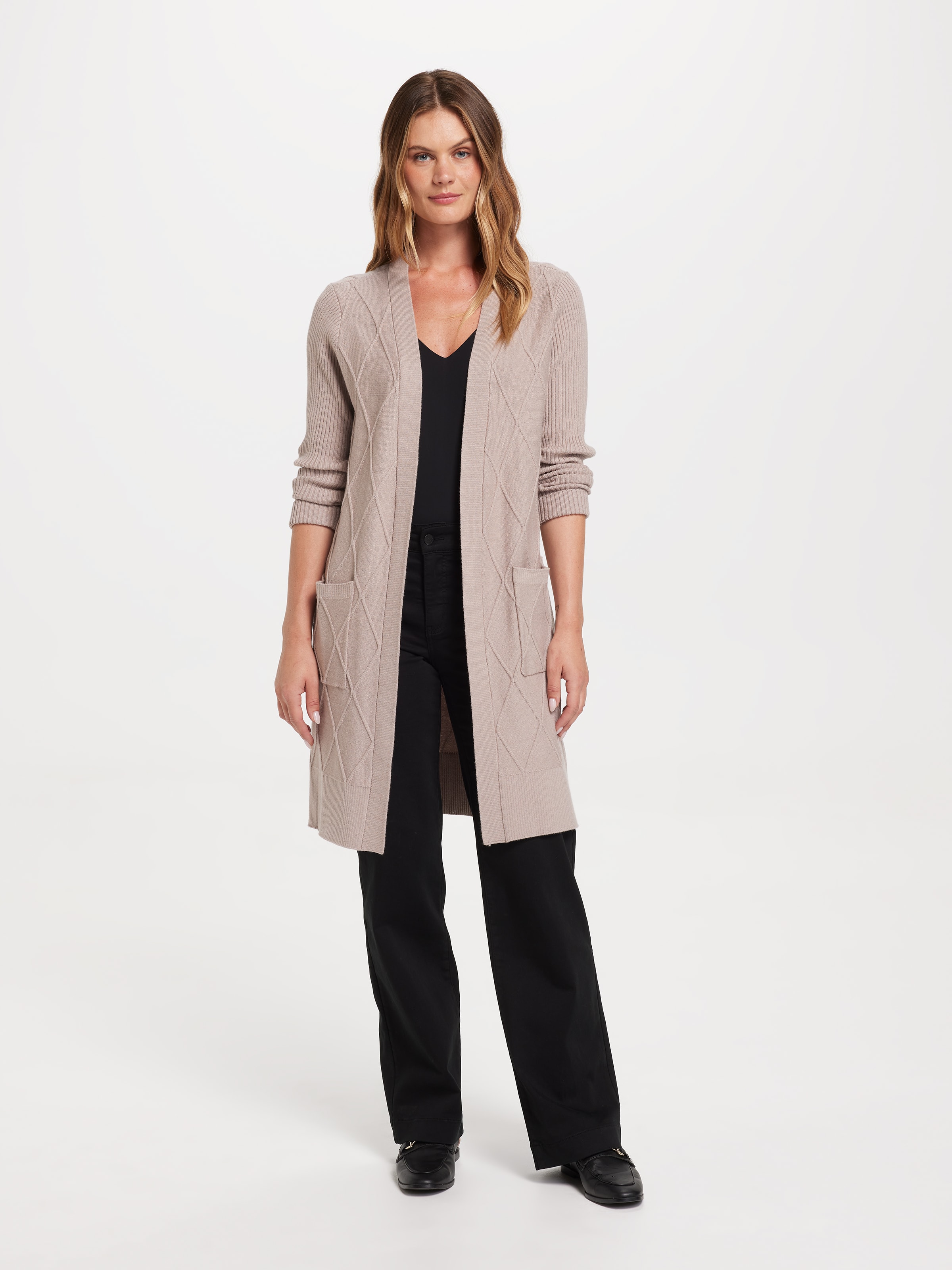 Esme Diamond Detail Midi Cardi