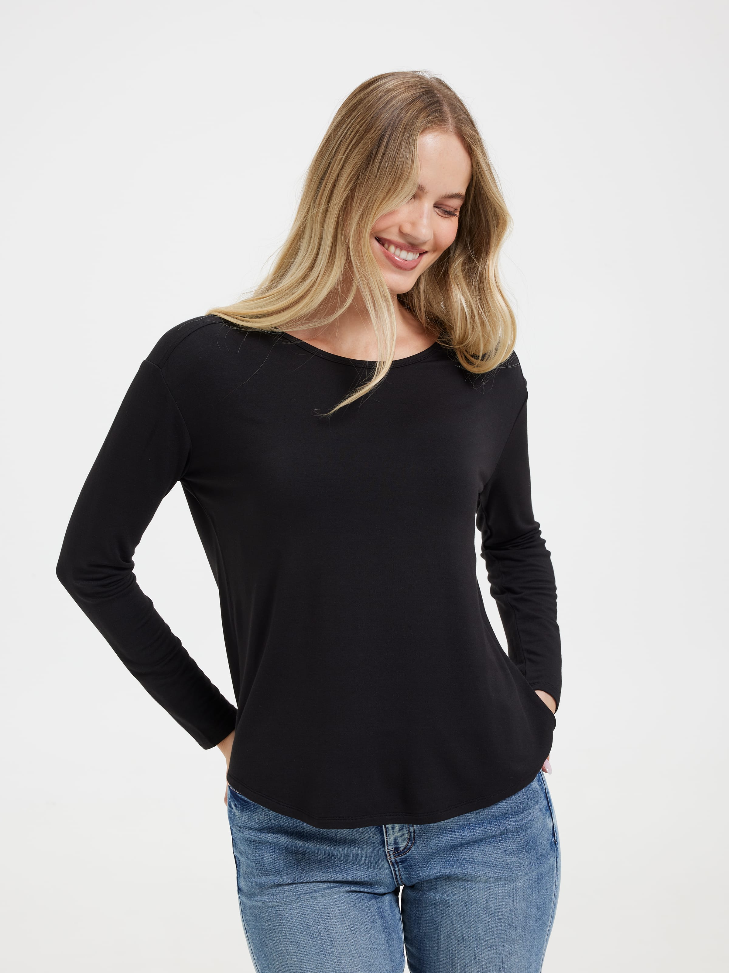 The Luxe Modal Crew Top