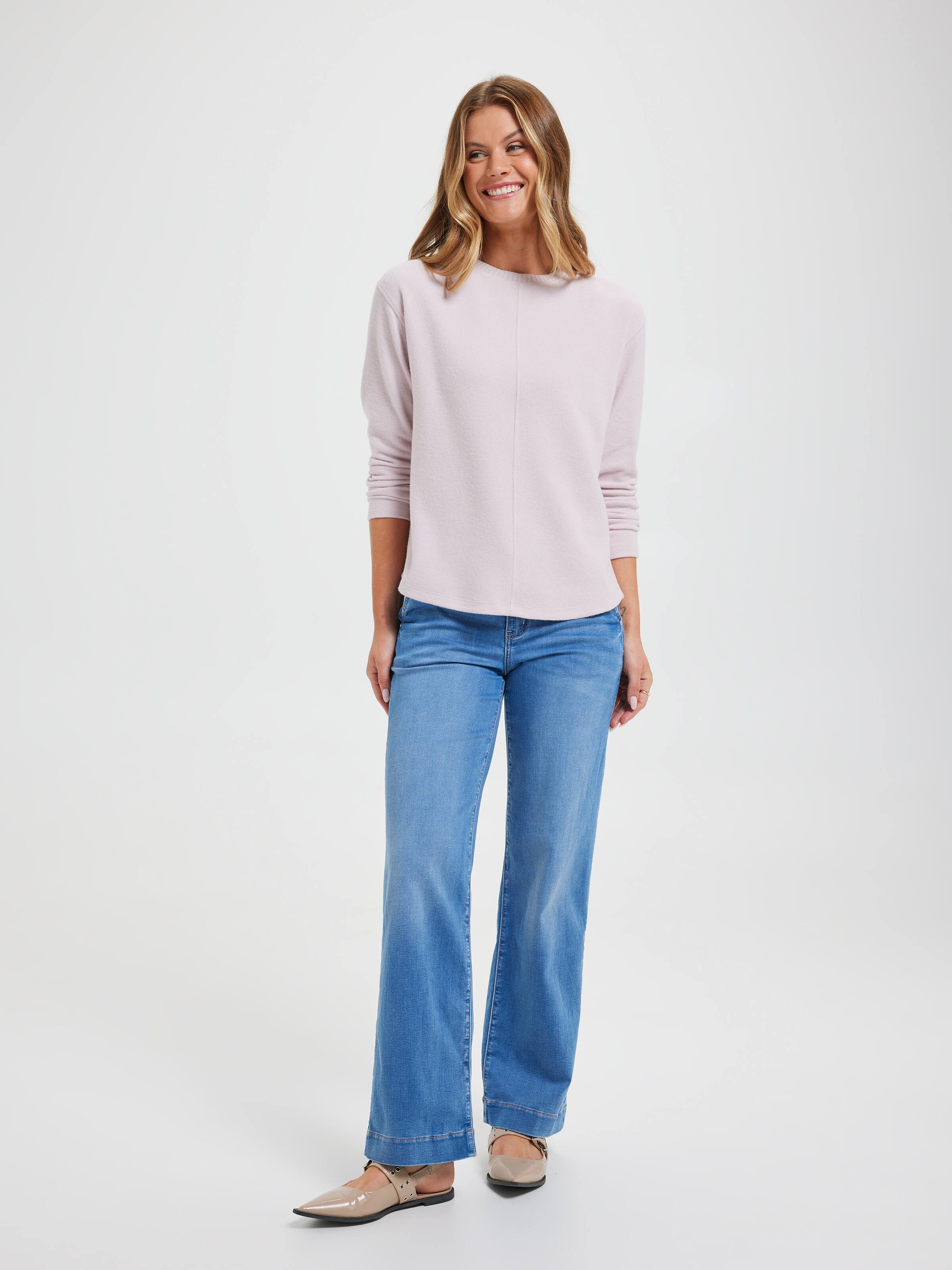 Margot Relaxed Rib Seam Top
