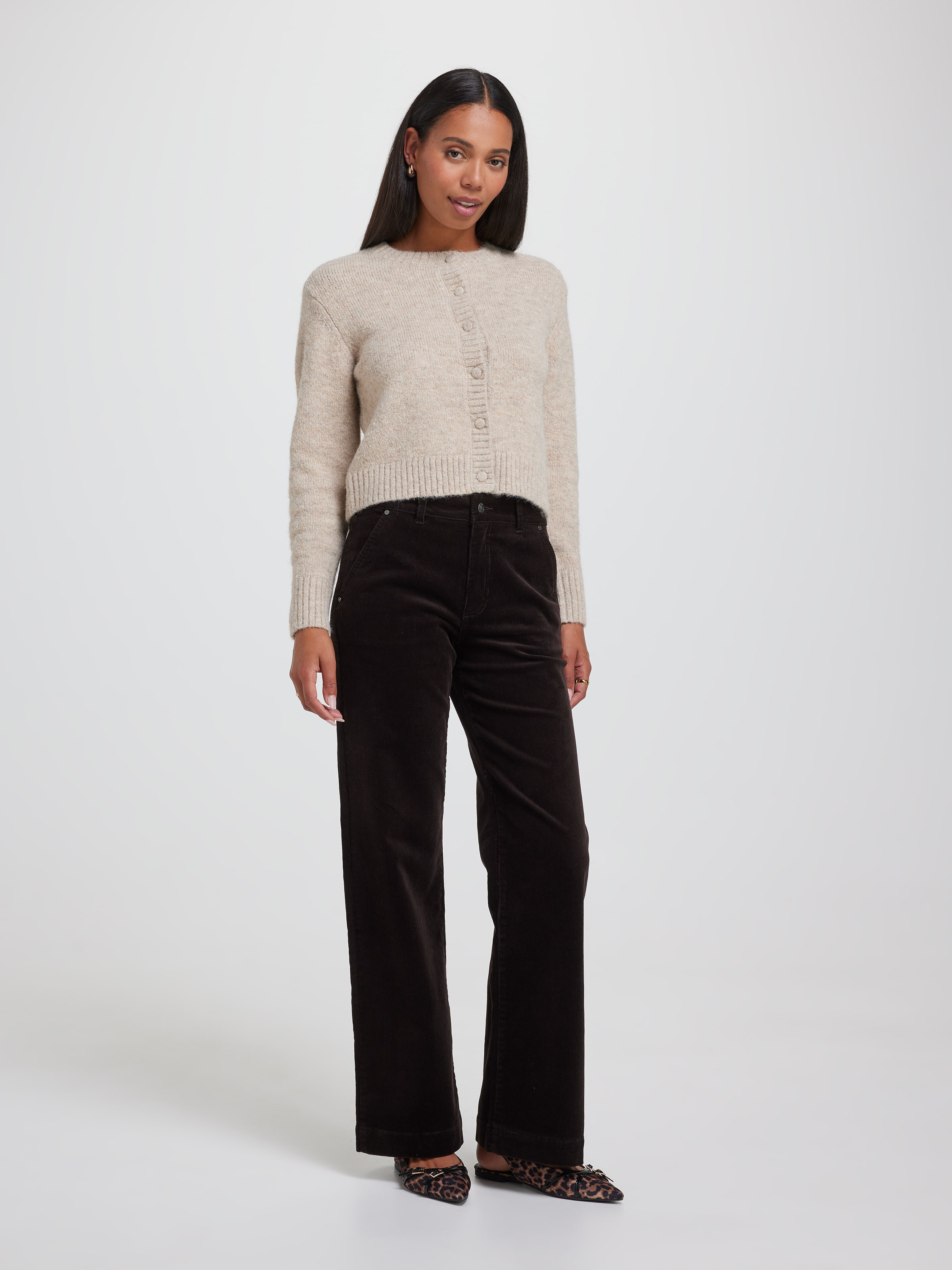 Lily Faux Mohair Crew Cardi