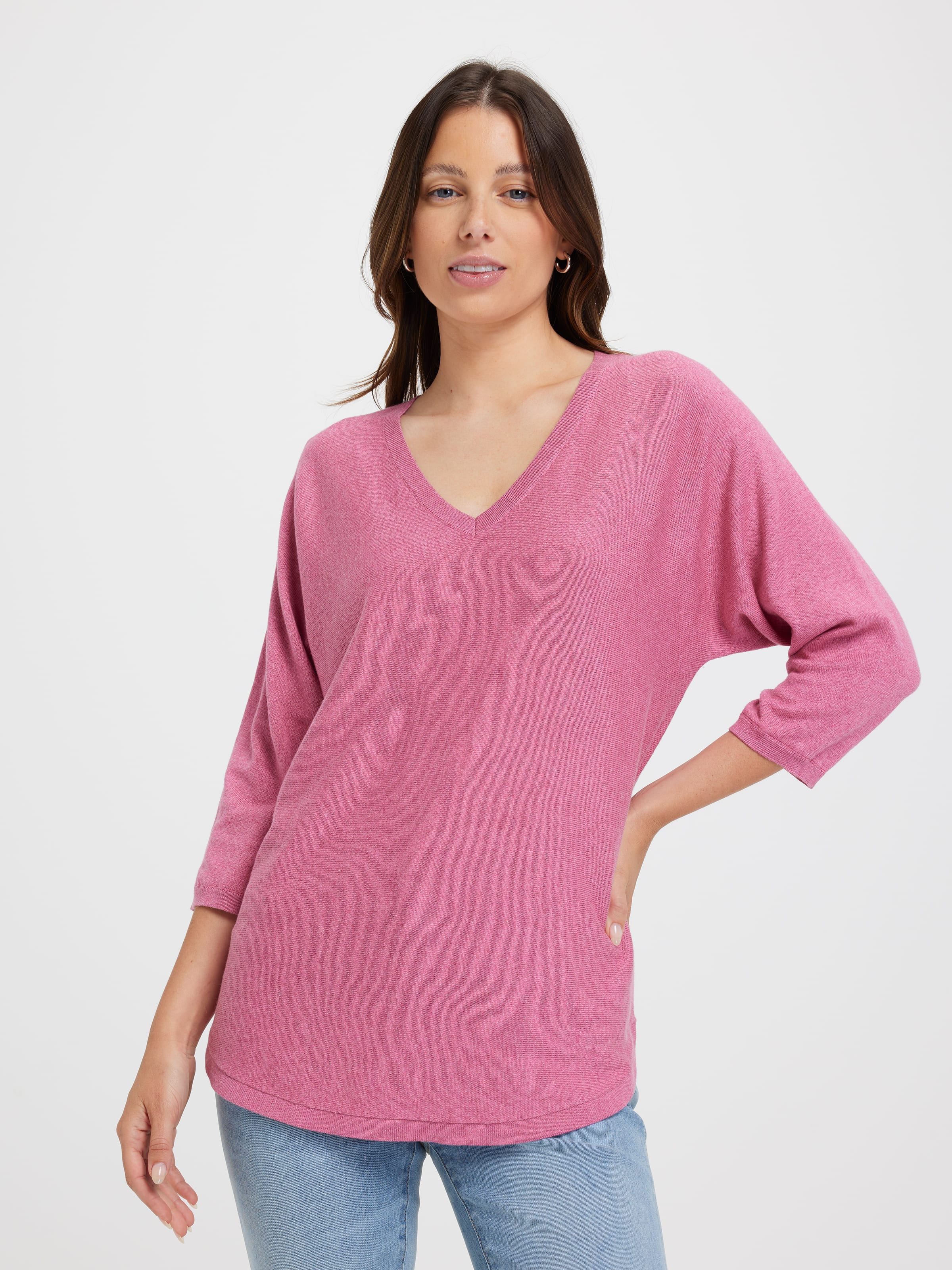 Jacquline 3/4 Sleeve Pullover
