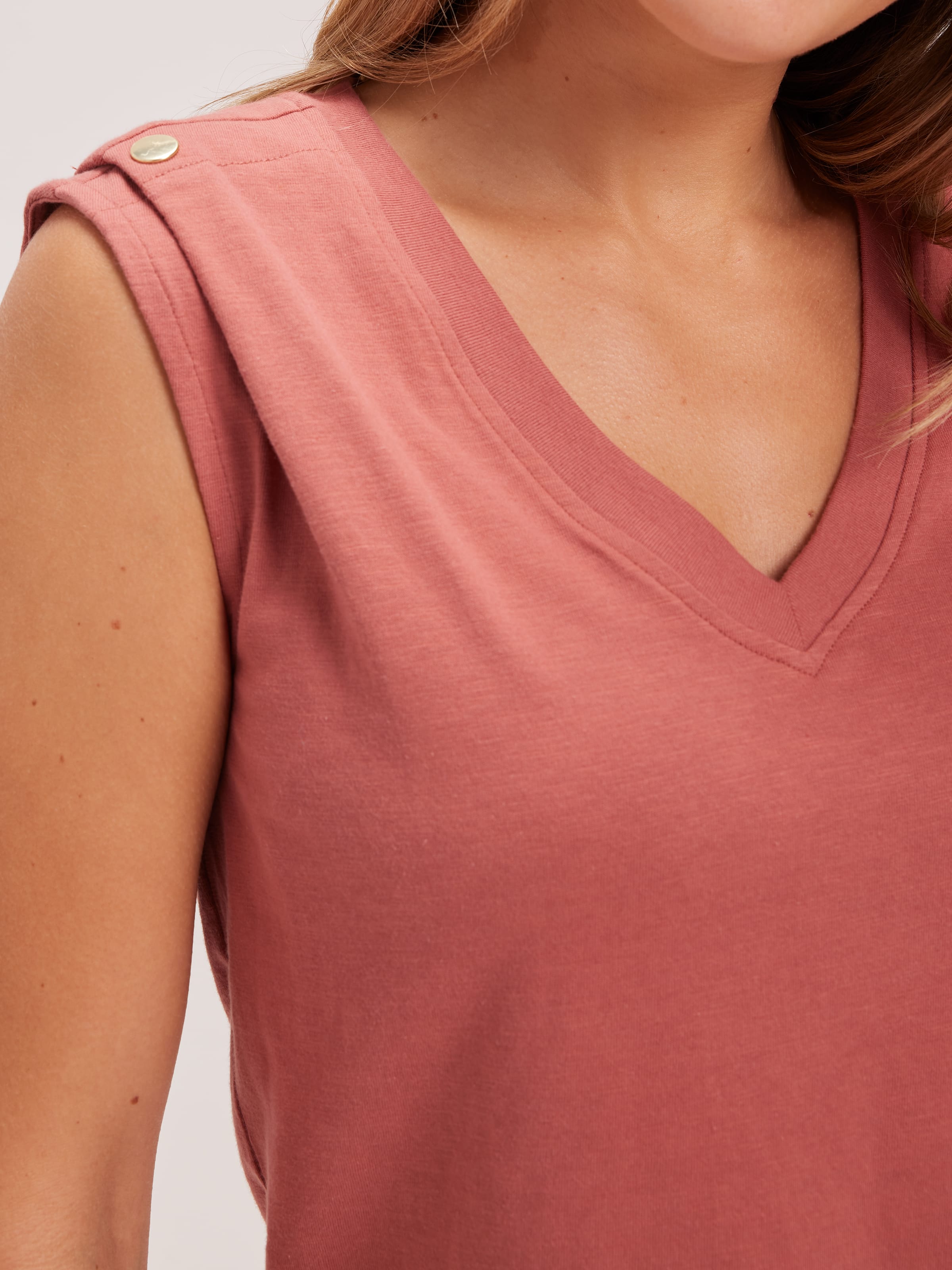 Image for Lila V-Neck Button Top from JustGroupNZ