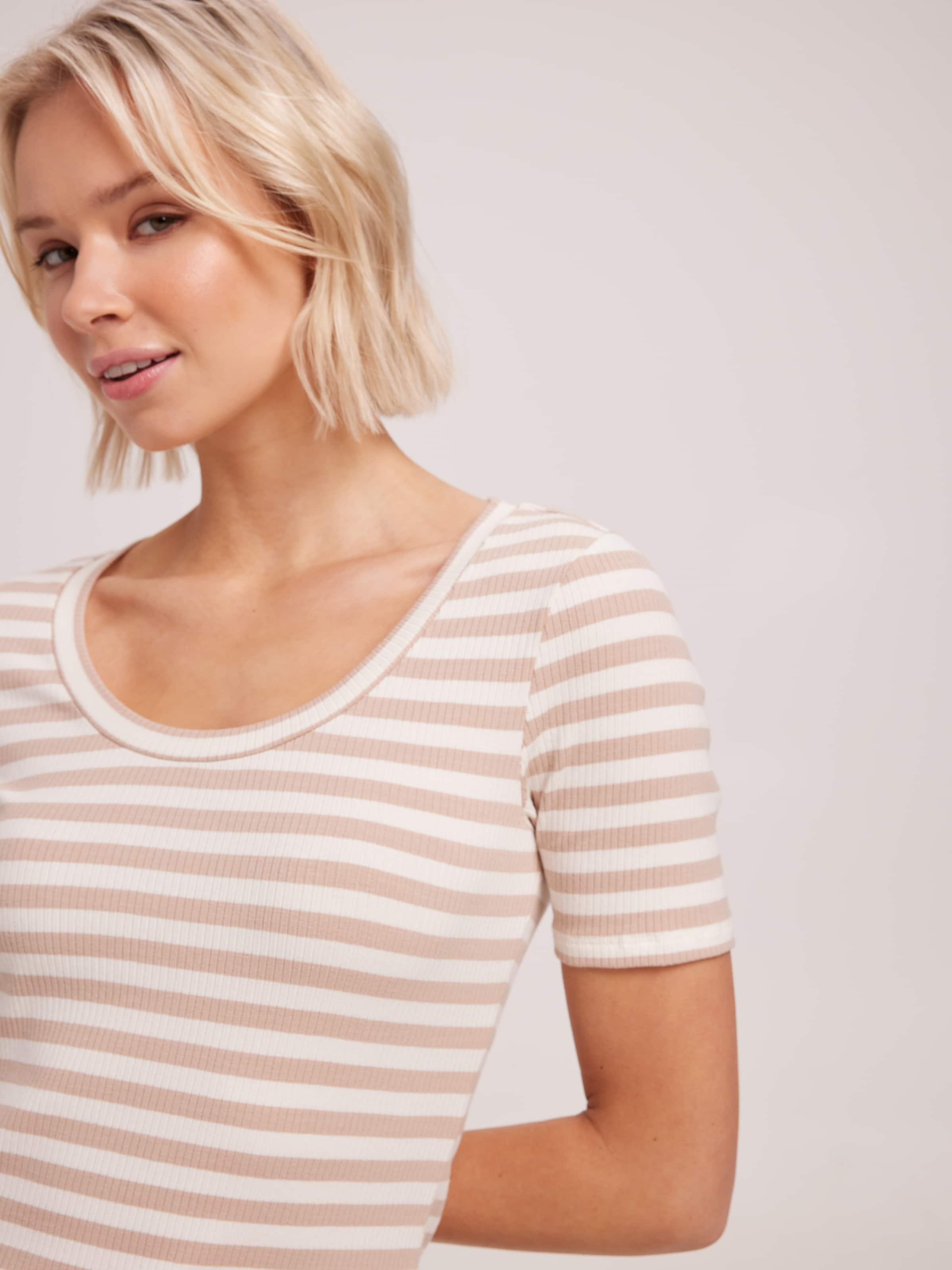 Sage Variegated Rib Scoop Top