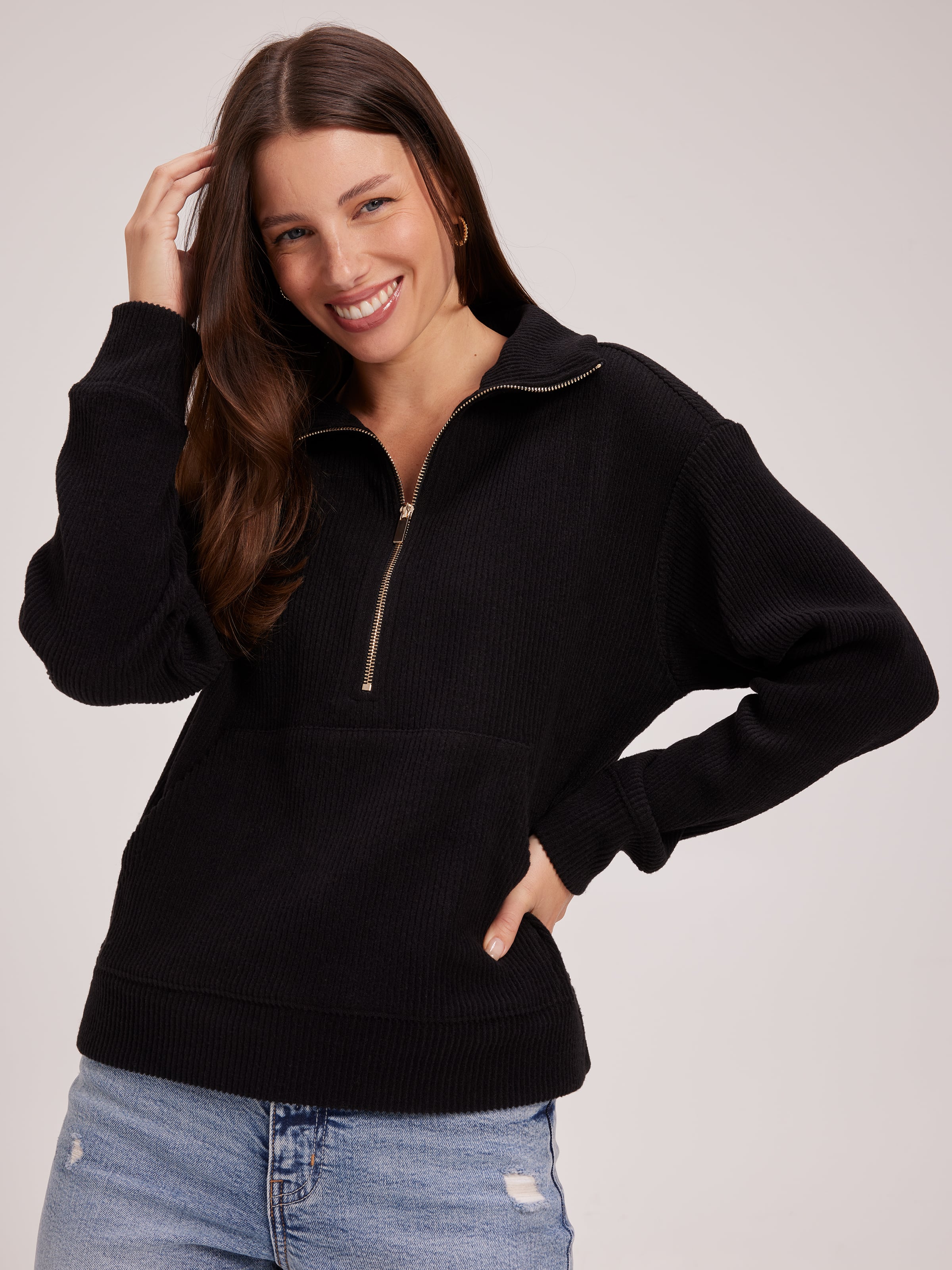 Laura Zip Up Sweat