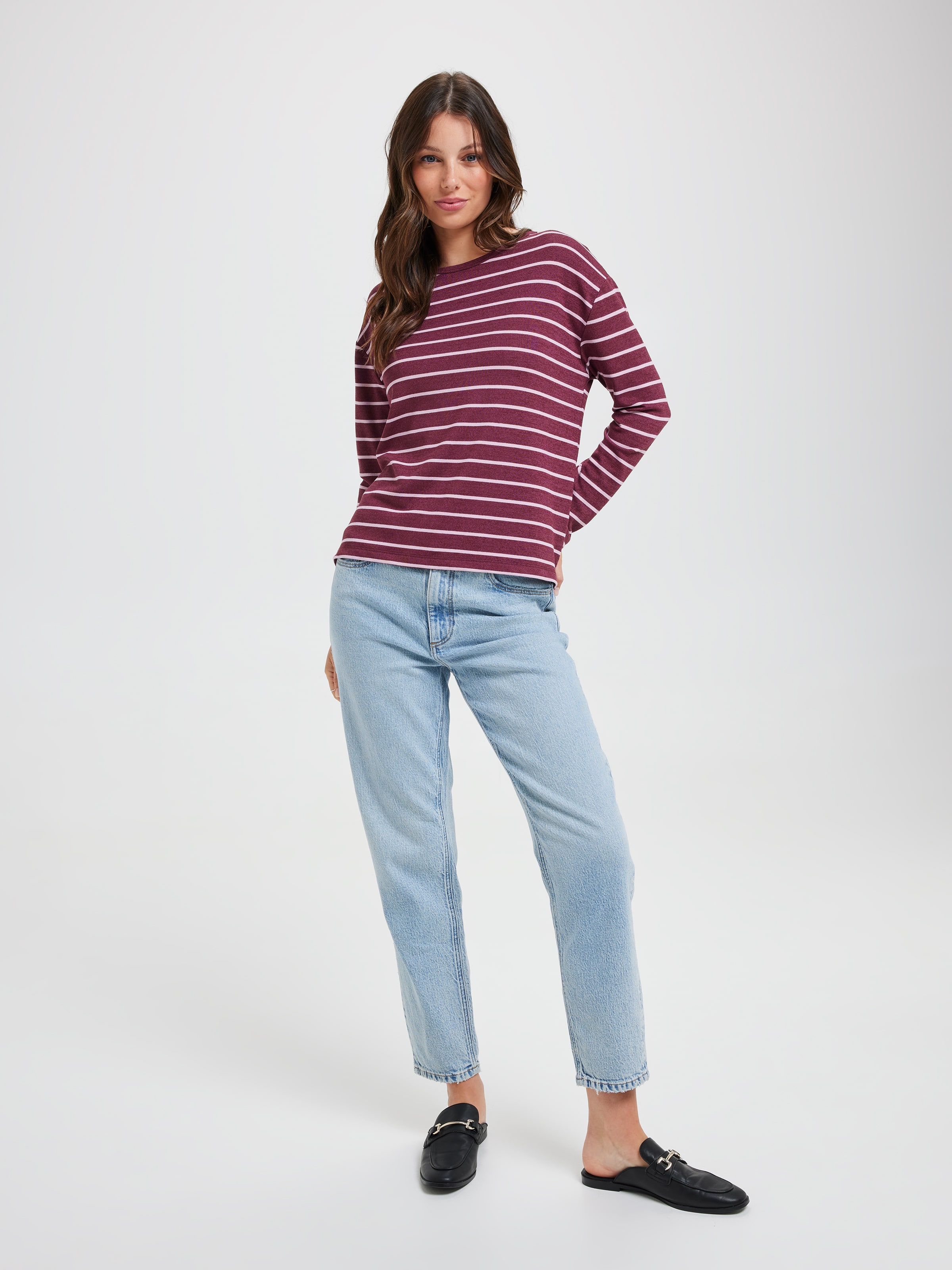 Rori Ls Stripe Otr Tee
