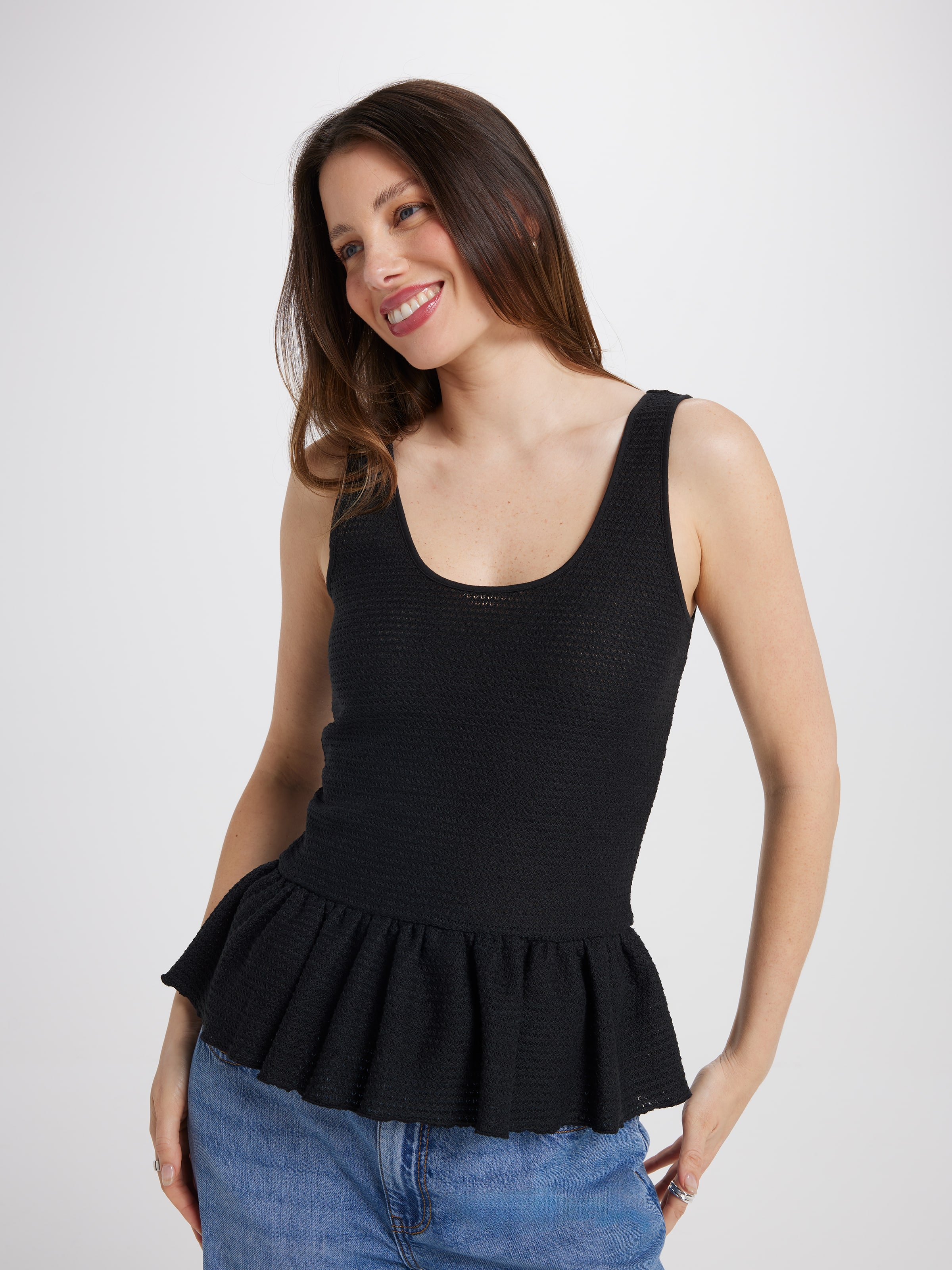 Flora Peplum Top