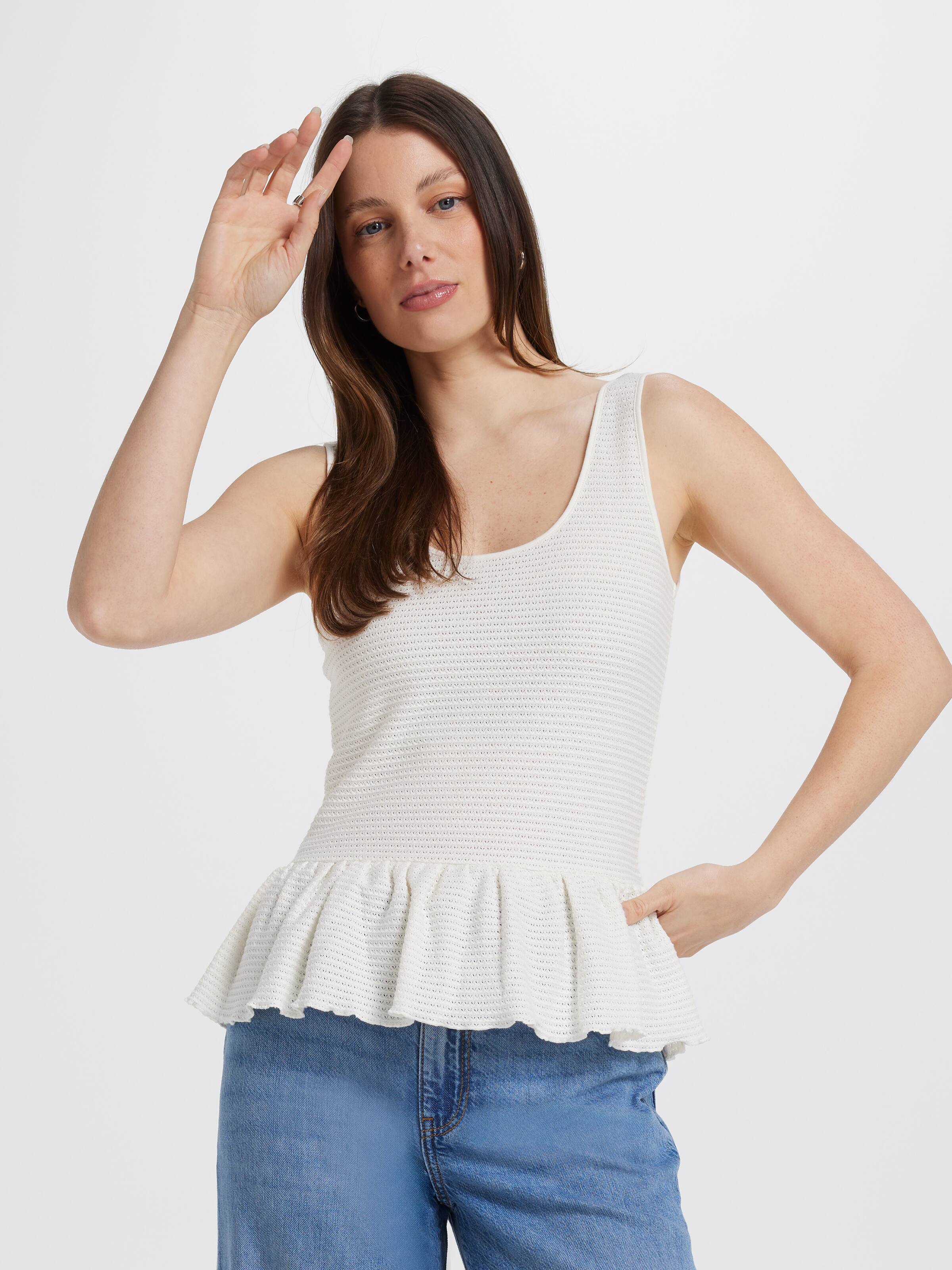 Flora Peplum Top