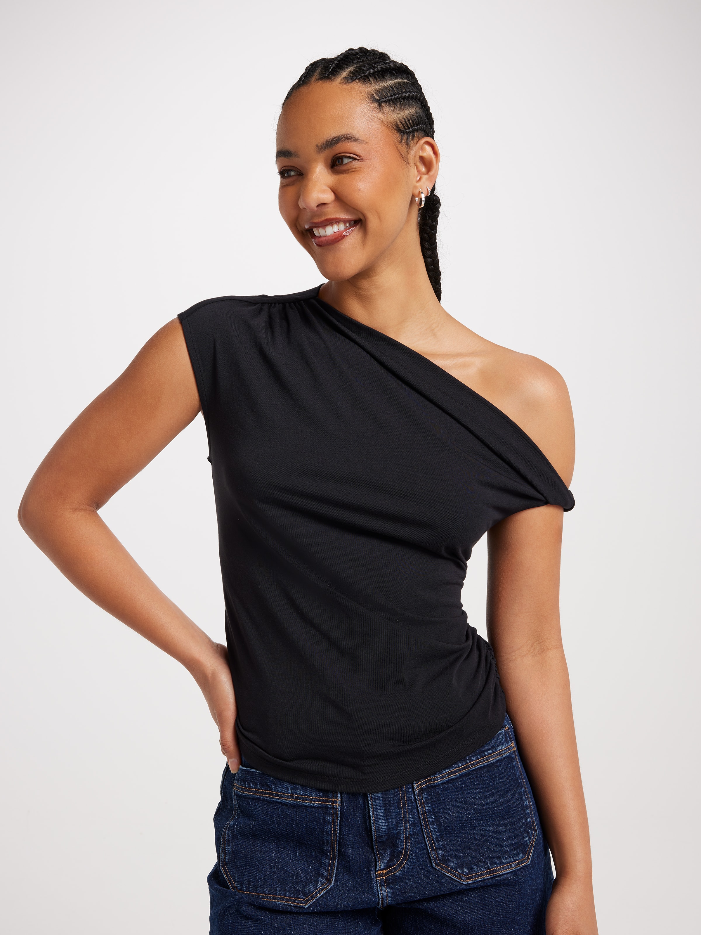 Lucia Twist Off Shoulder Top