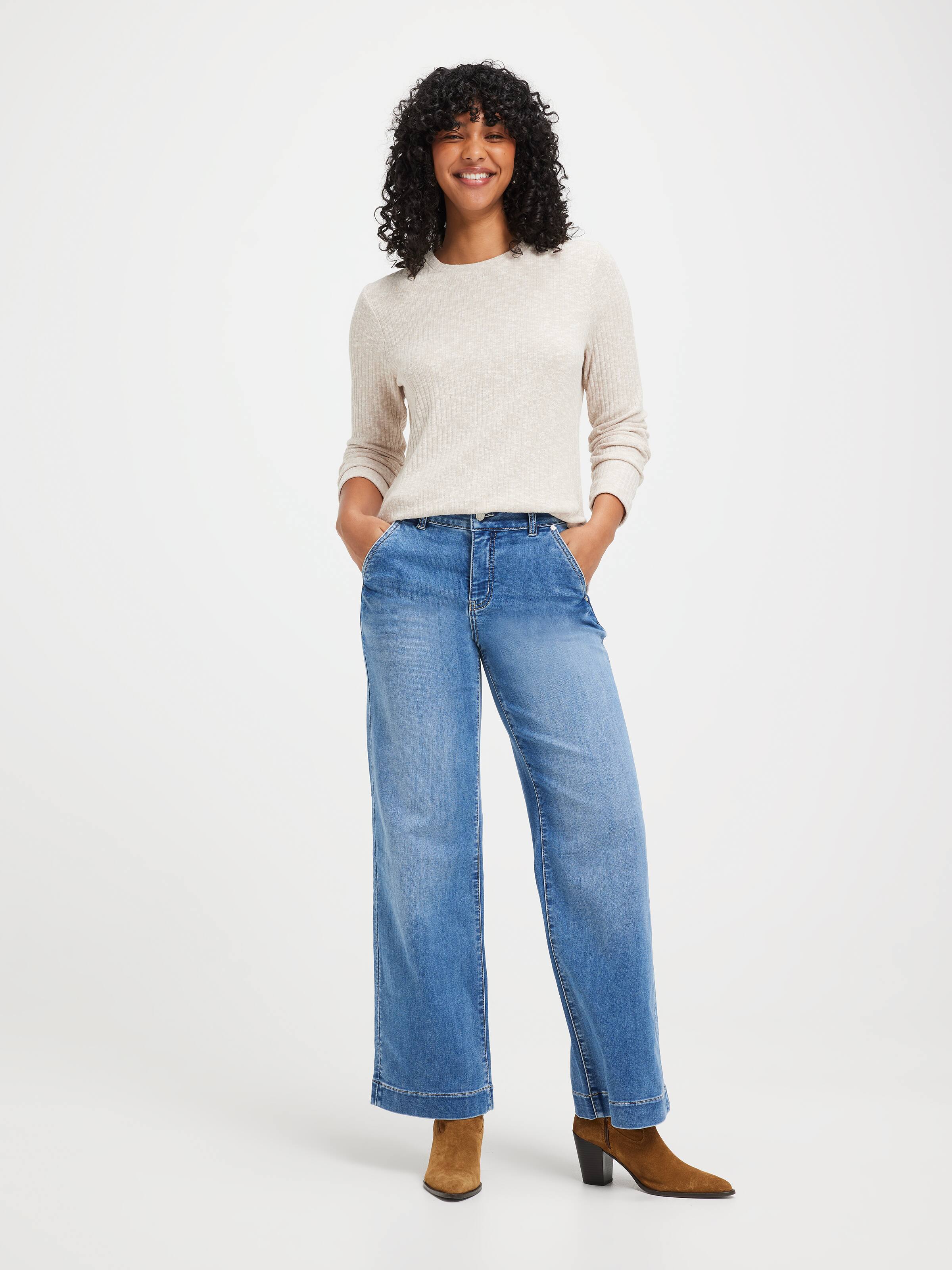 Eden Cosy Long Sleeve Rib Top