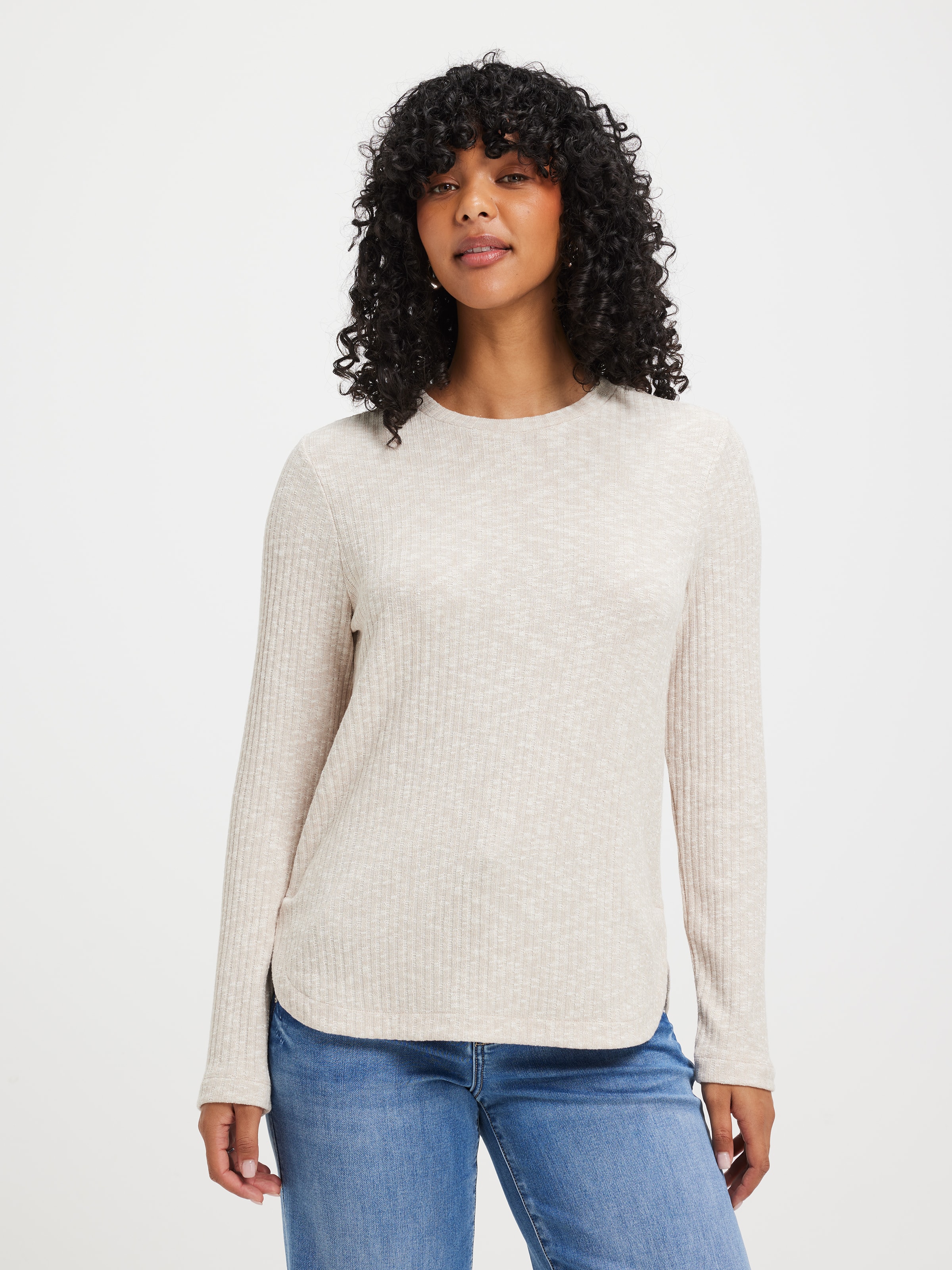 Eden Cosy Long Sleeve Rib Top
