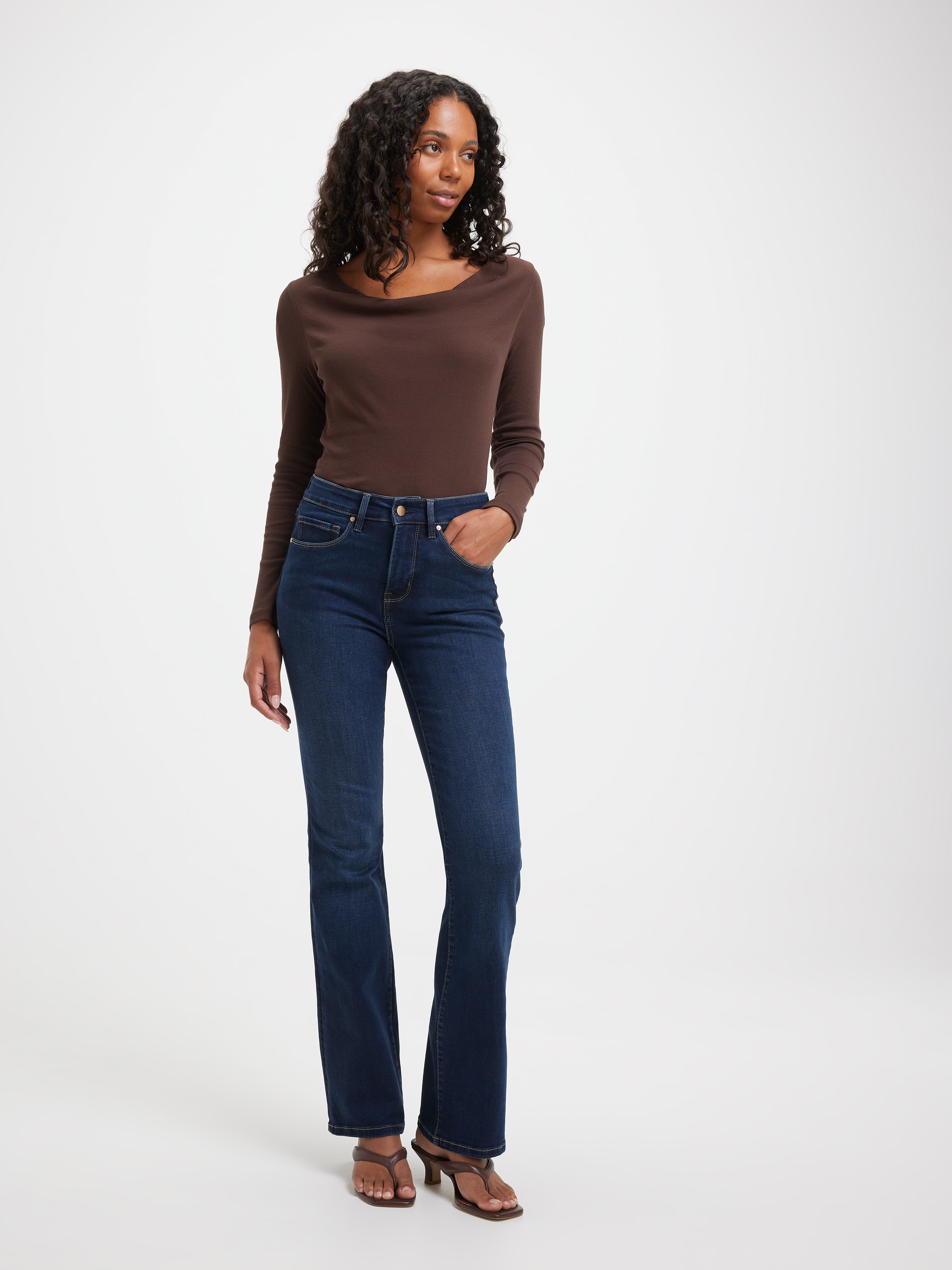 Ruby Cowl Neck Long Sleeve Top