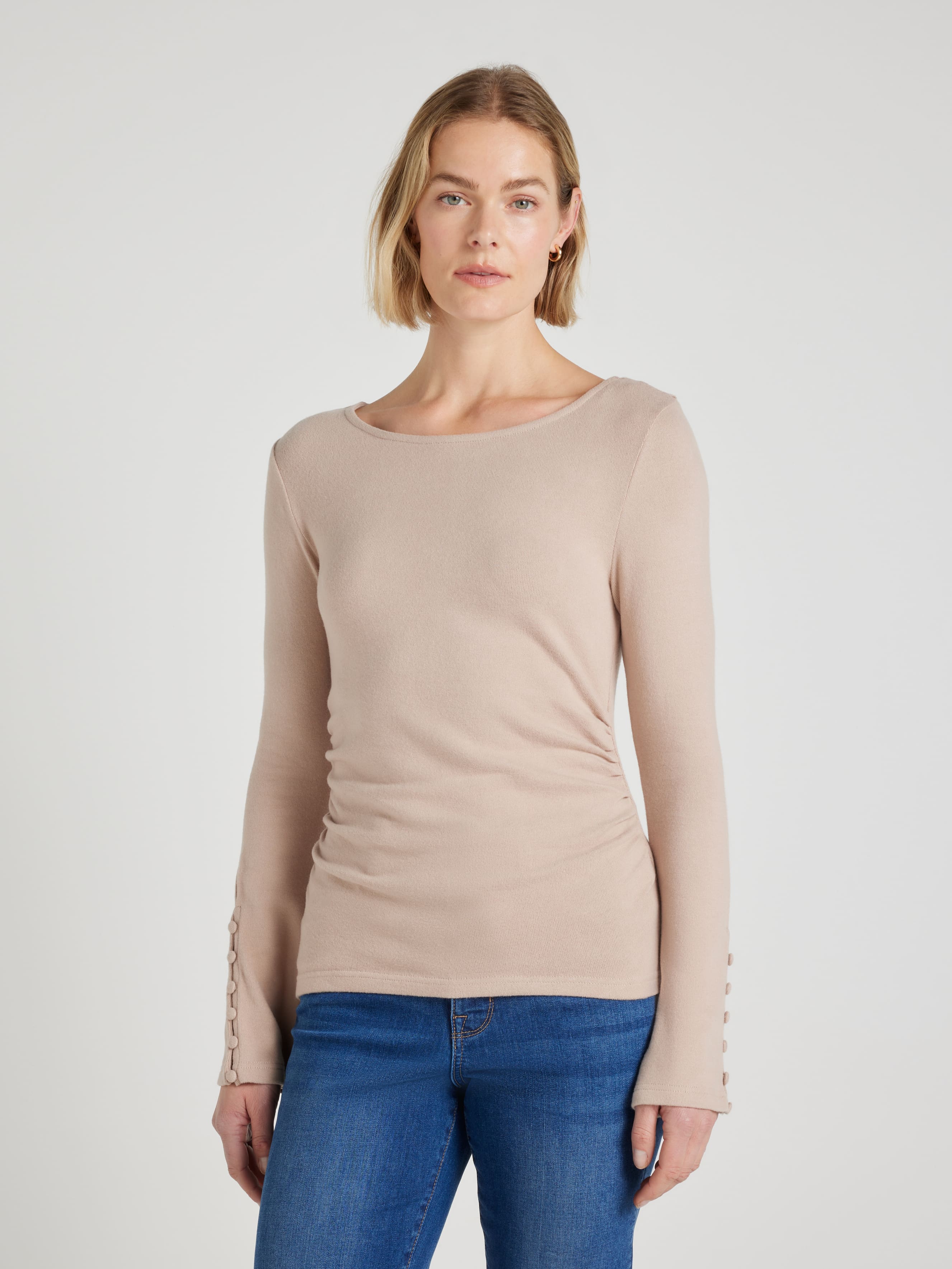 Saskia Button Top