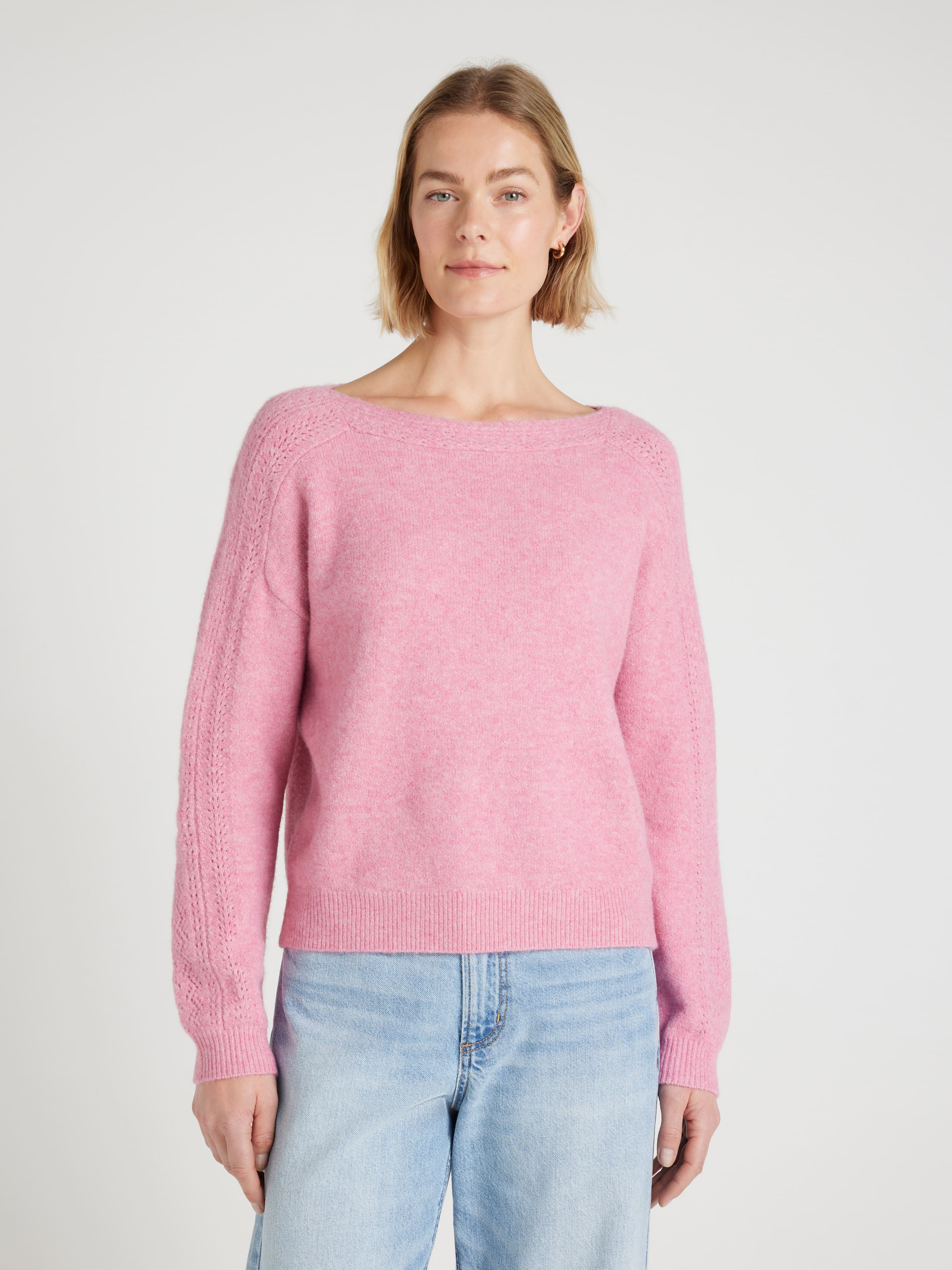 Dana Lace Boat Neck Pullover