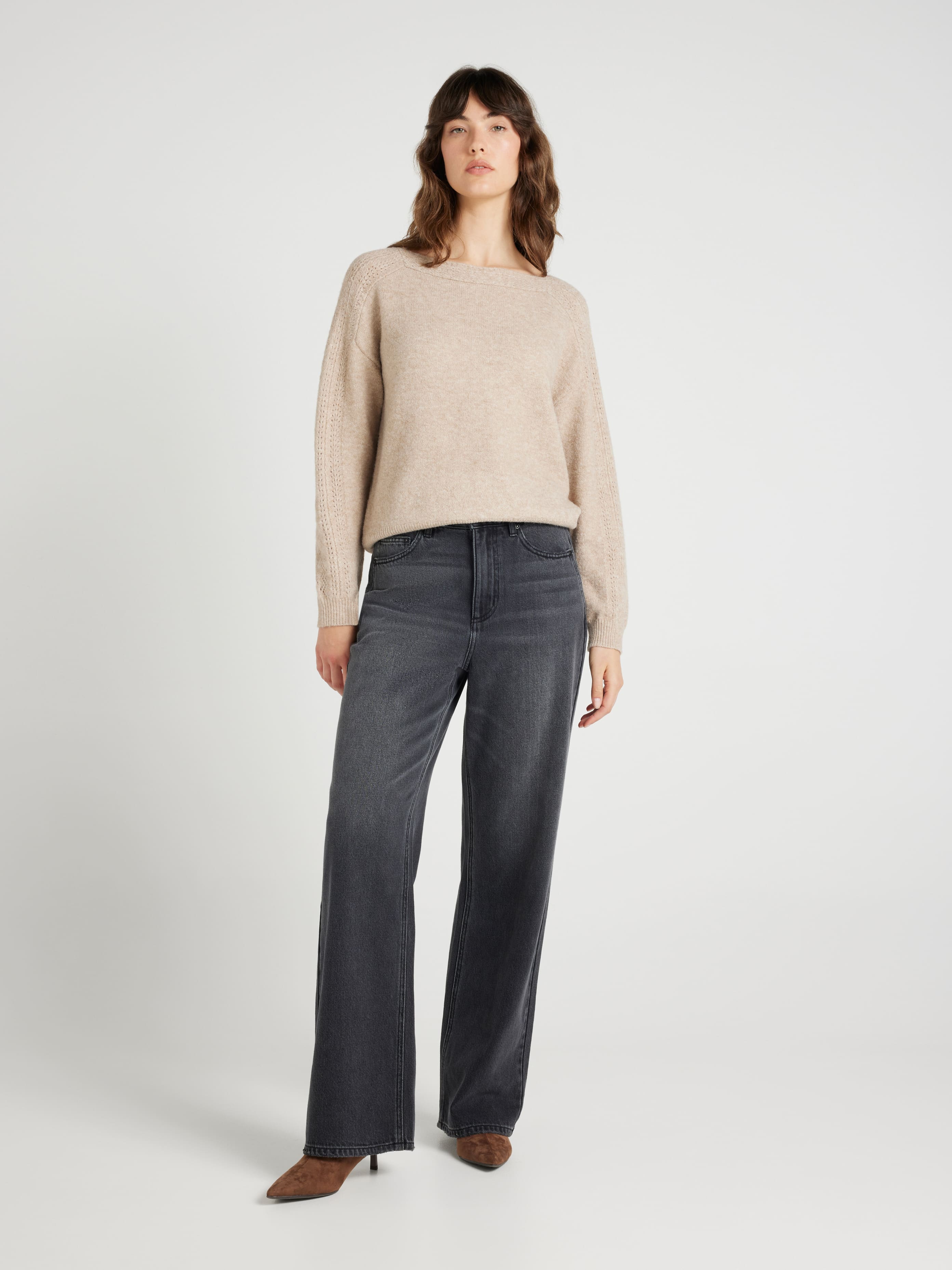 Dana Lace Boat Neck Pullover