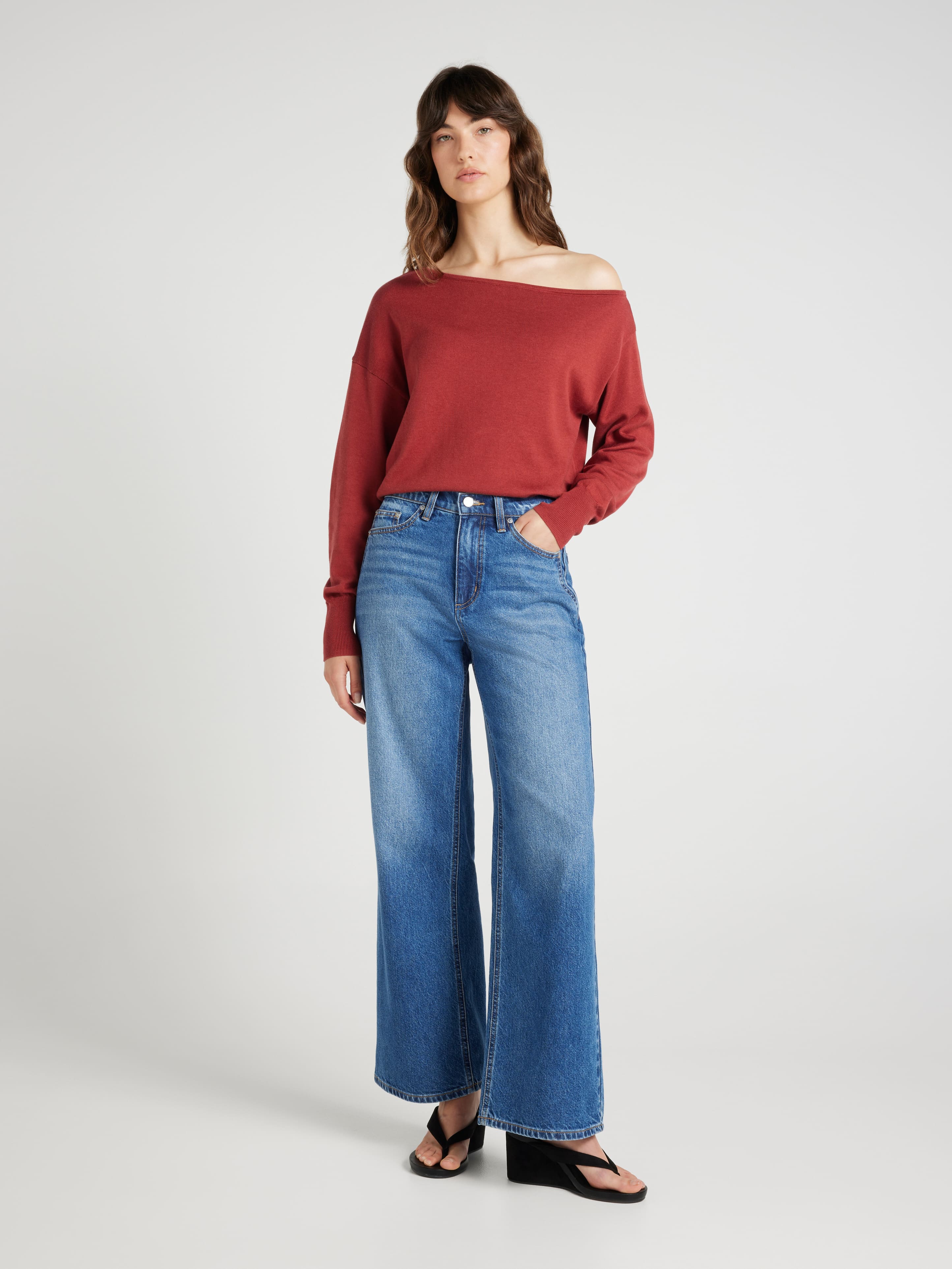 Cassie One Shoulder Pullover