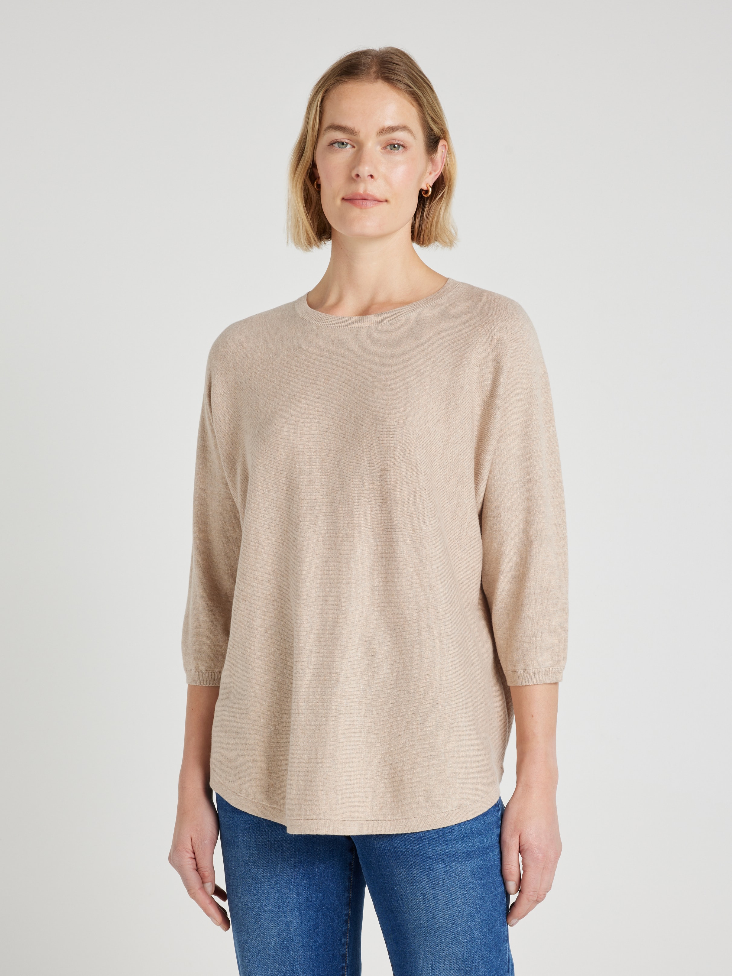 Joselyn 3/4 Sleeve Crew Pullover