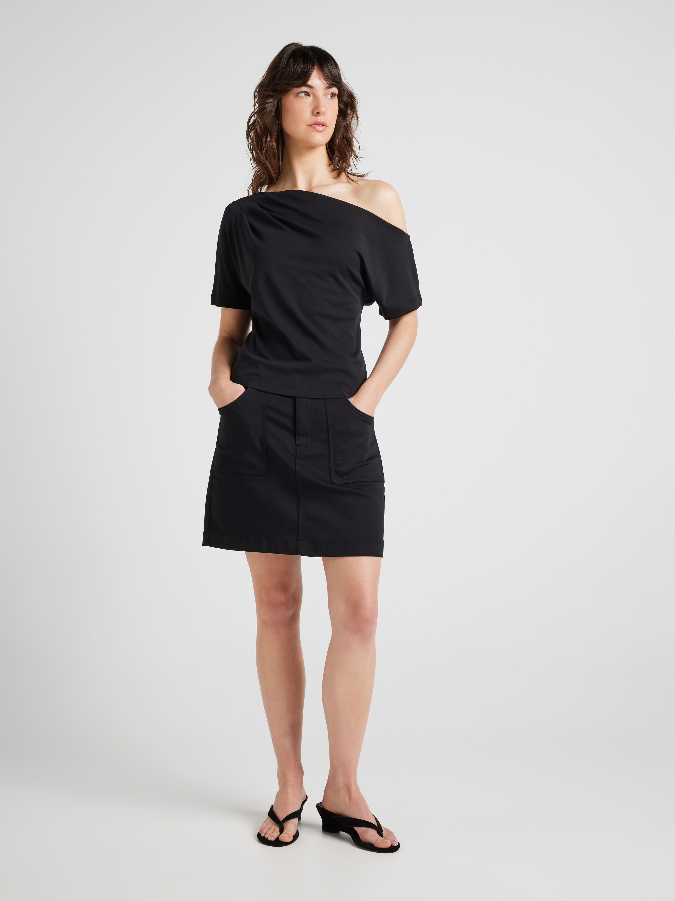 Poppy Pleat Shoulder Top
