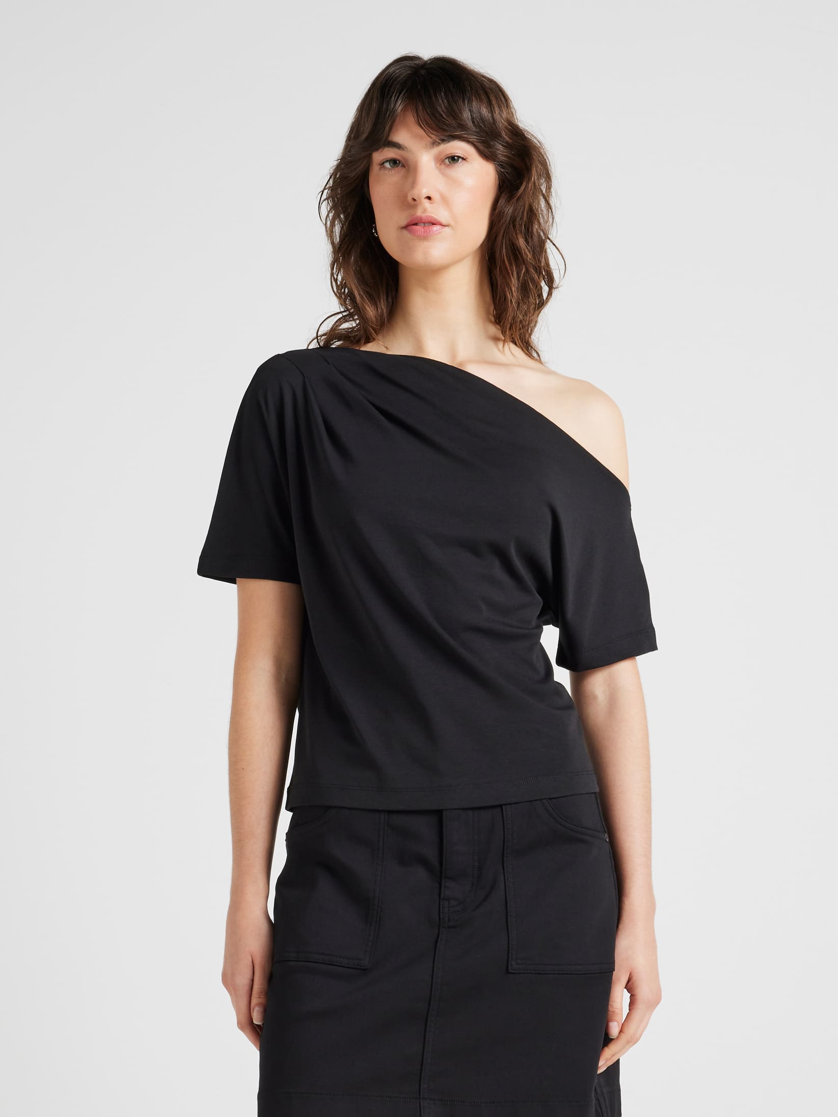Poppy Pleat Shoulder Top