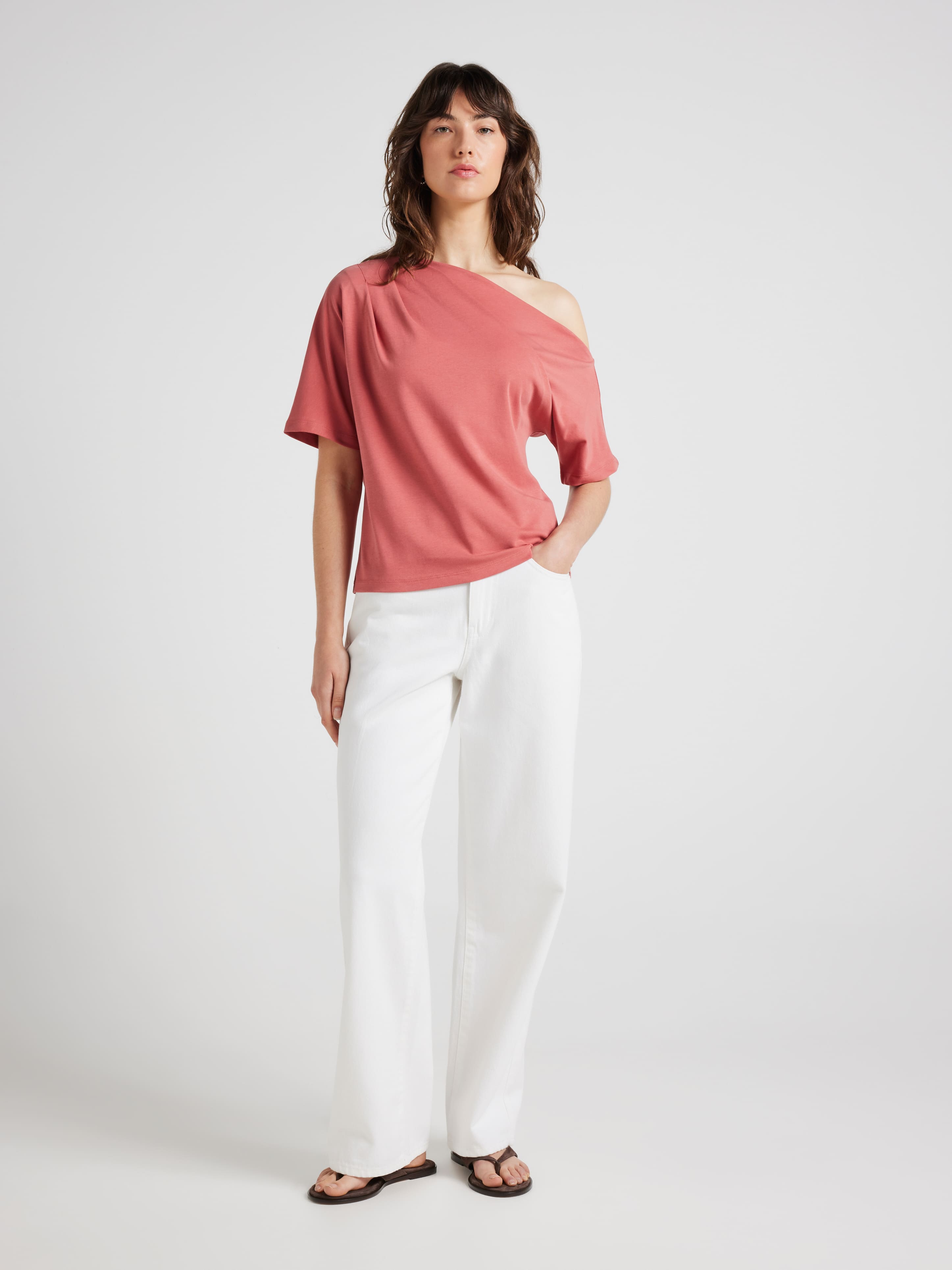 Poppy Pleat Shoulder Top