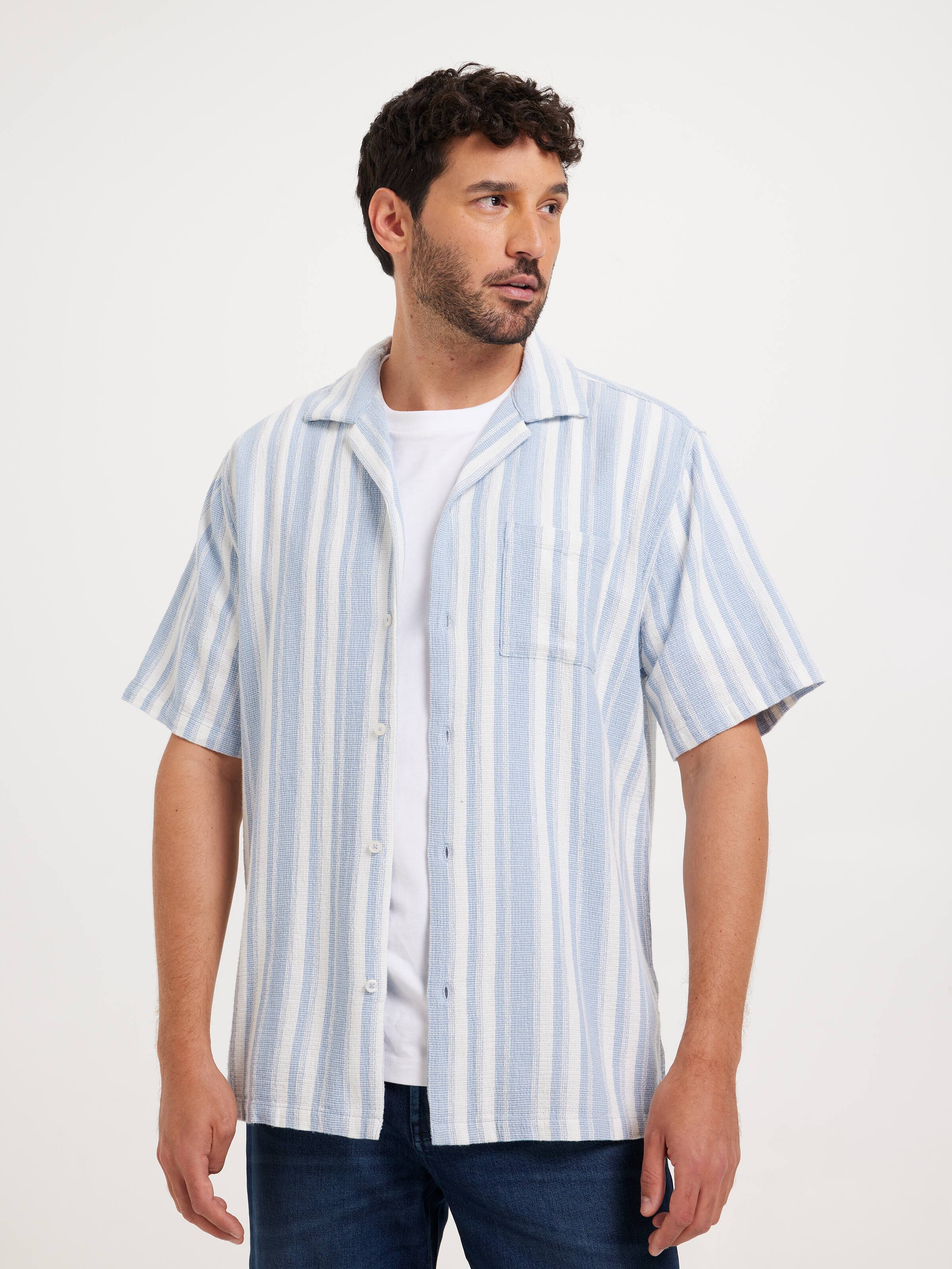 Revere Textured Stripe Shirt