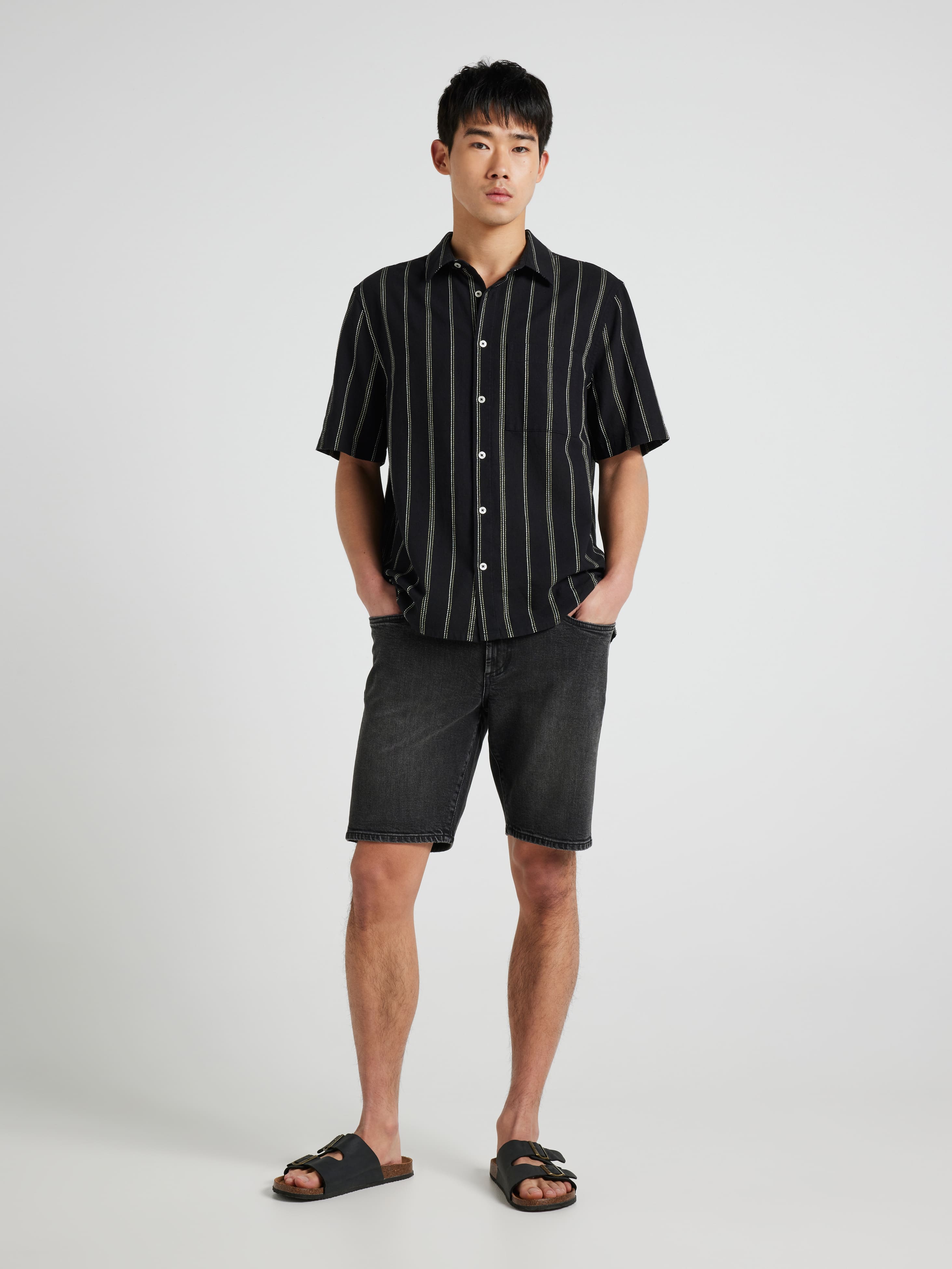 Emb Stripe Shirt