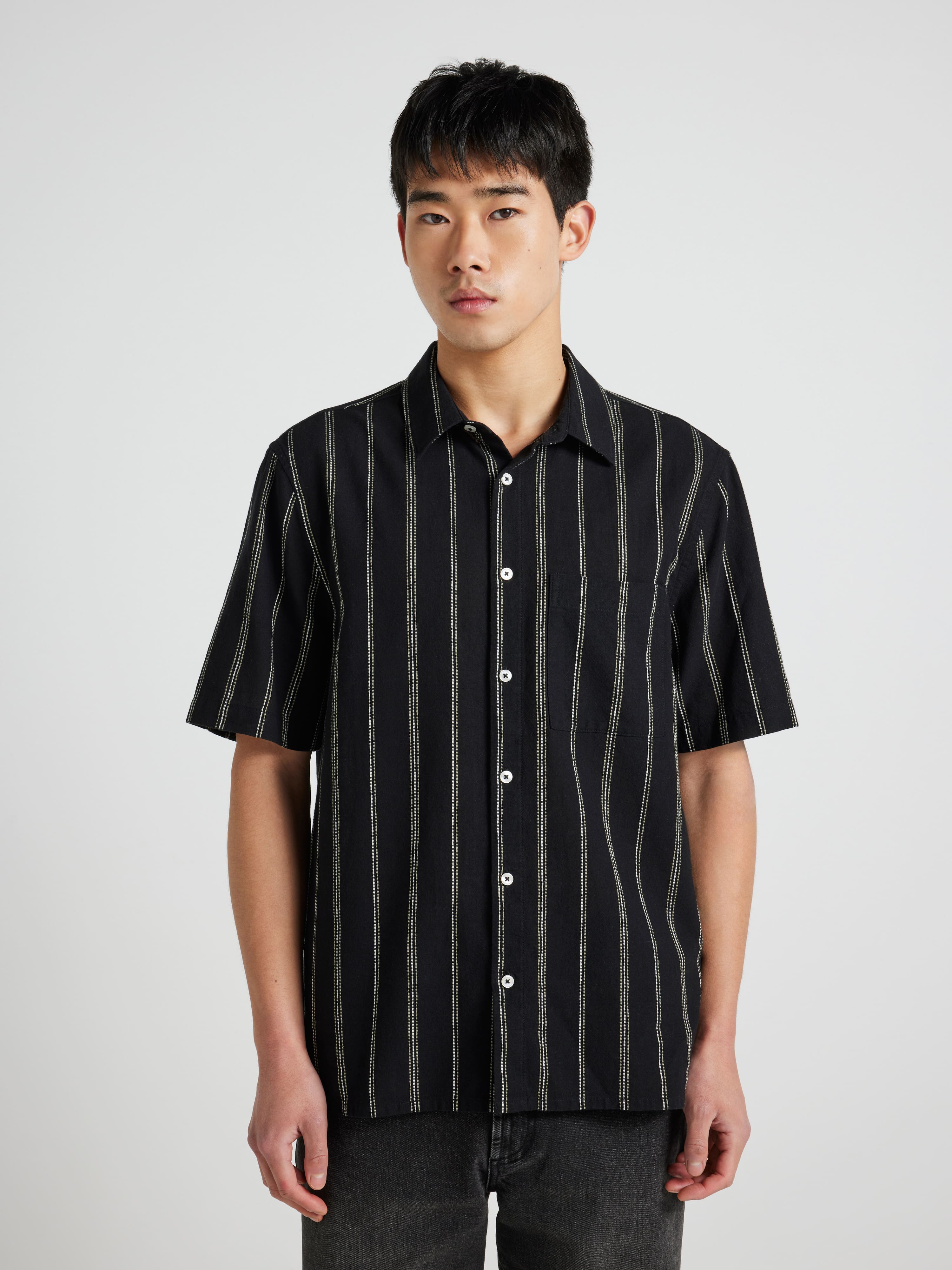 Emb Stripe Shirt
