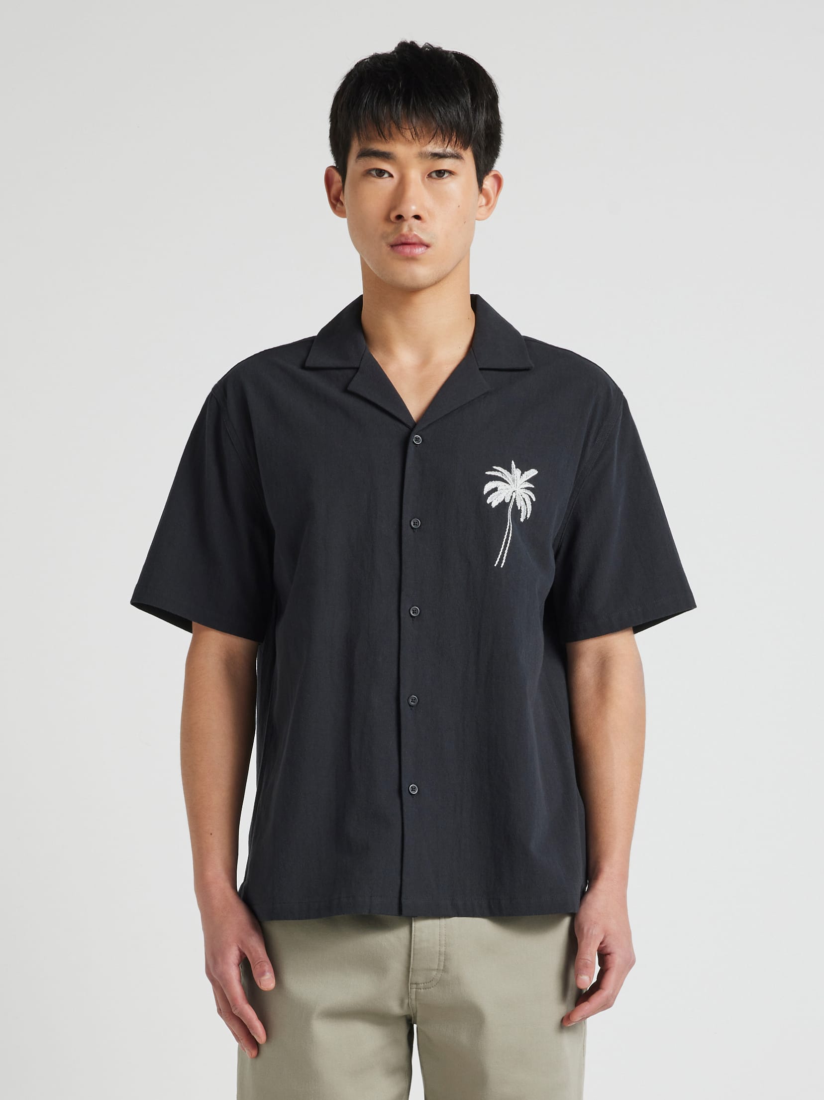 Palm Embroidery Shirt