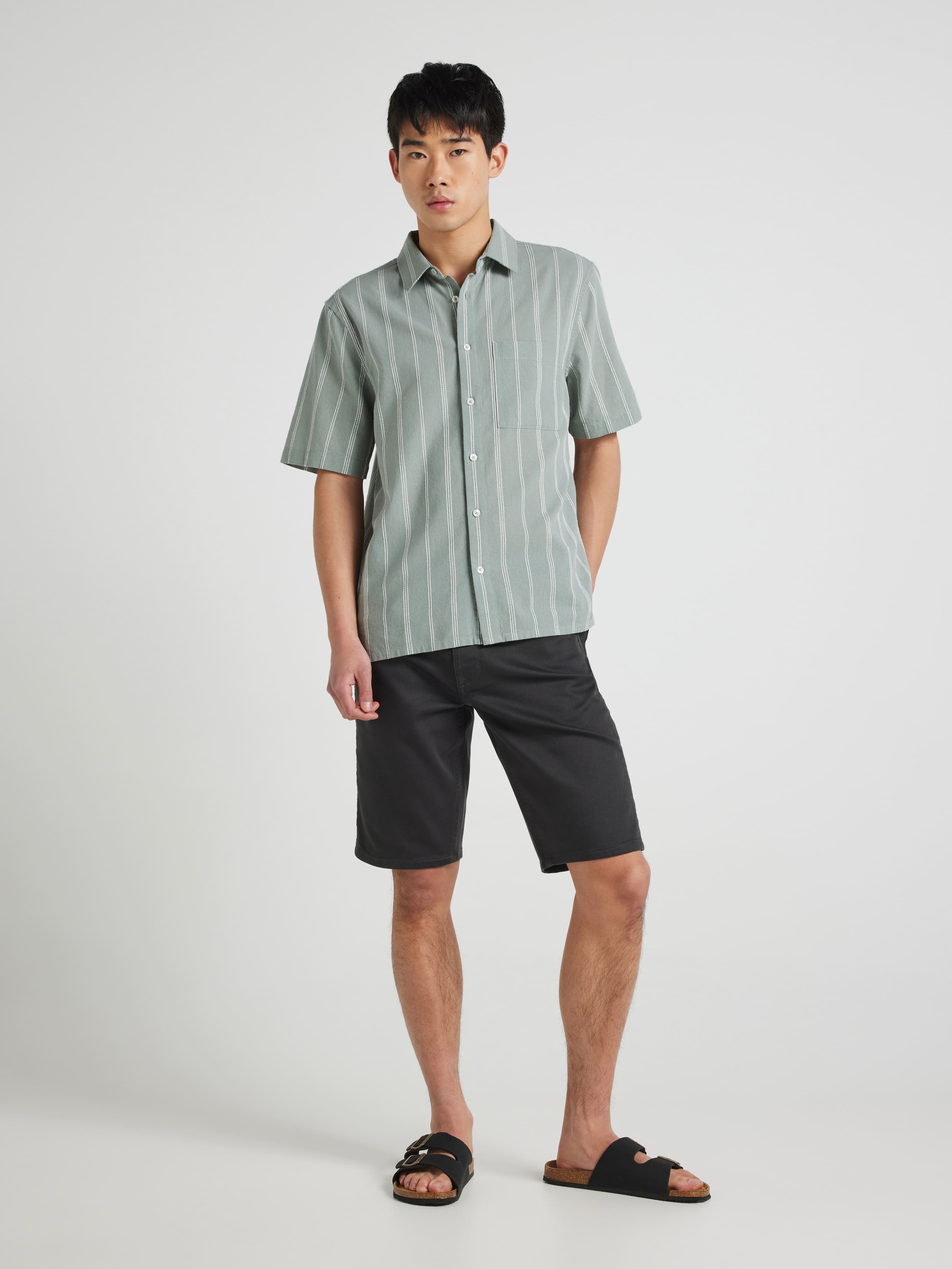 Emb Stripe Shirt