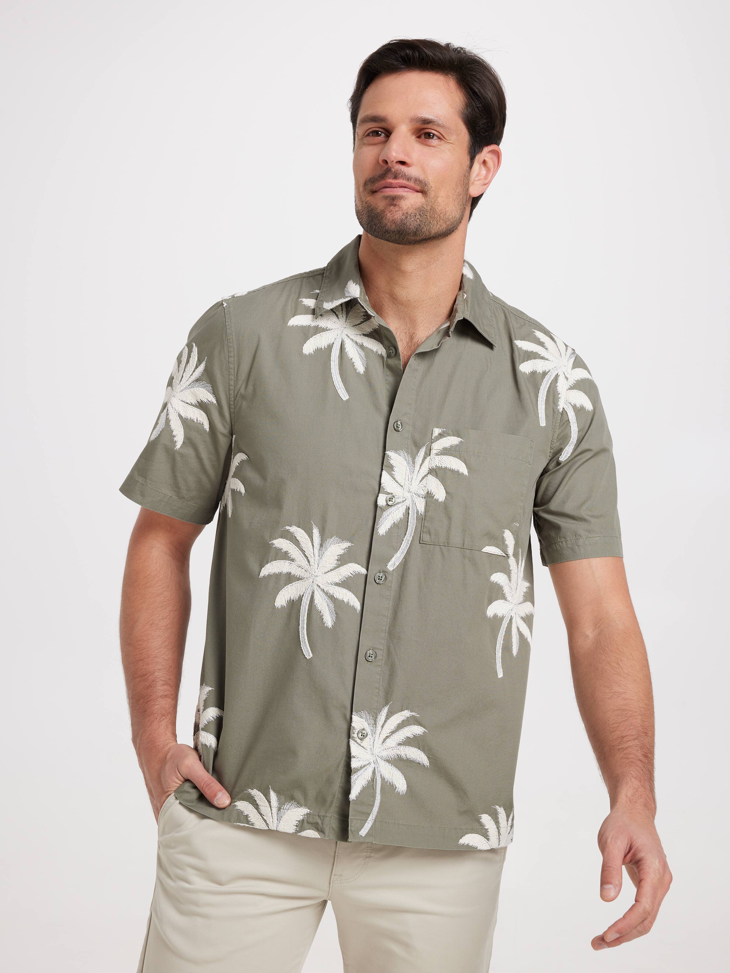 Ss Boxy Palm Embroidery
