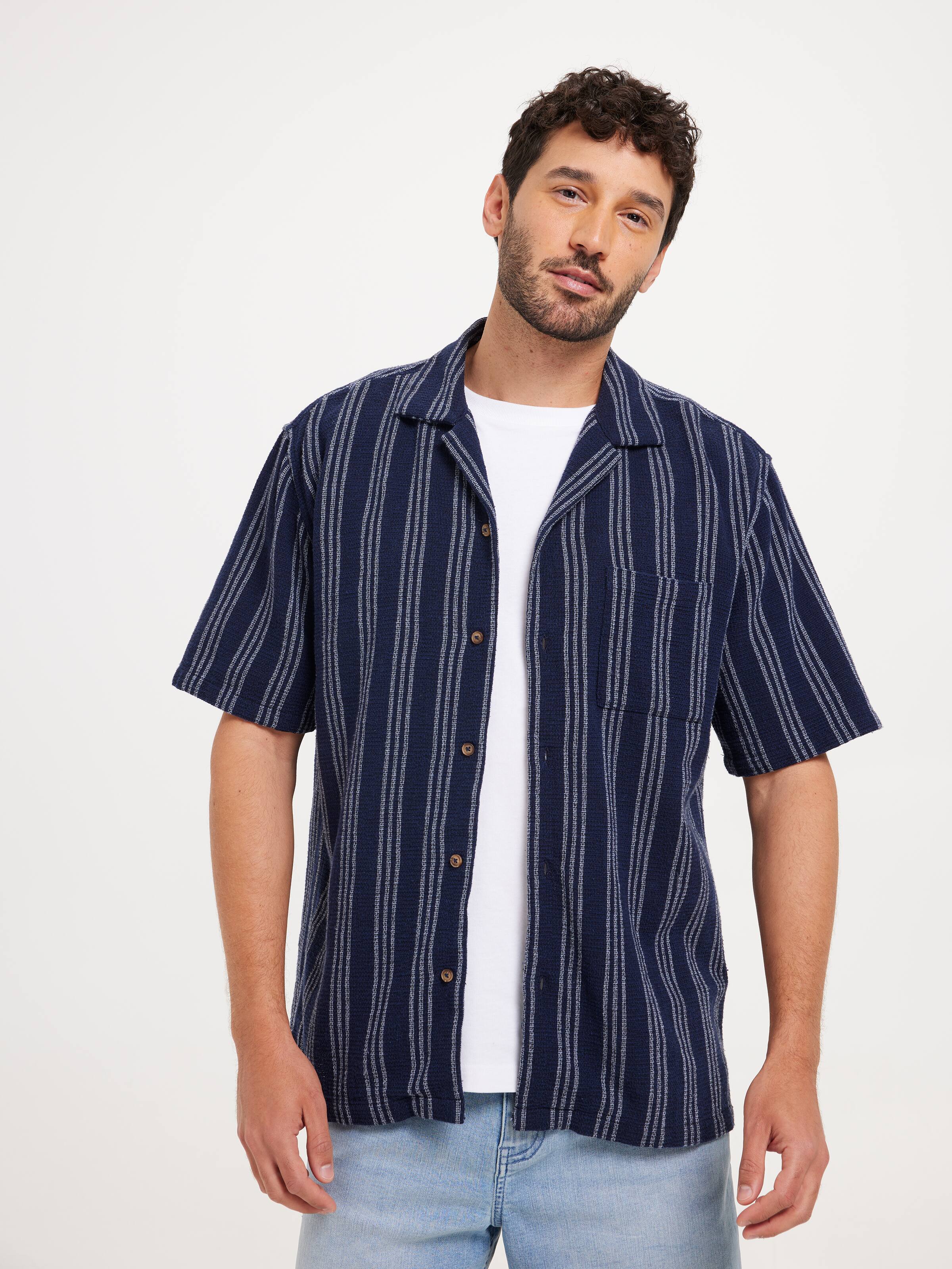 Revere Textured Stripe Shirt