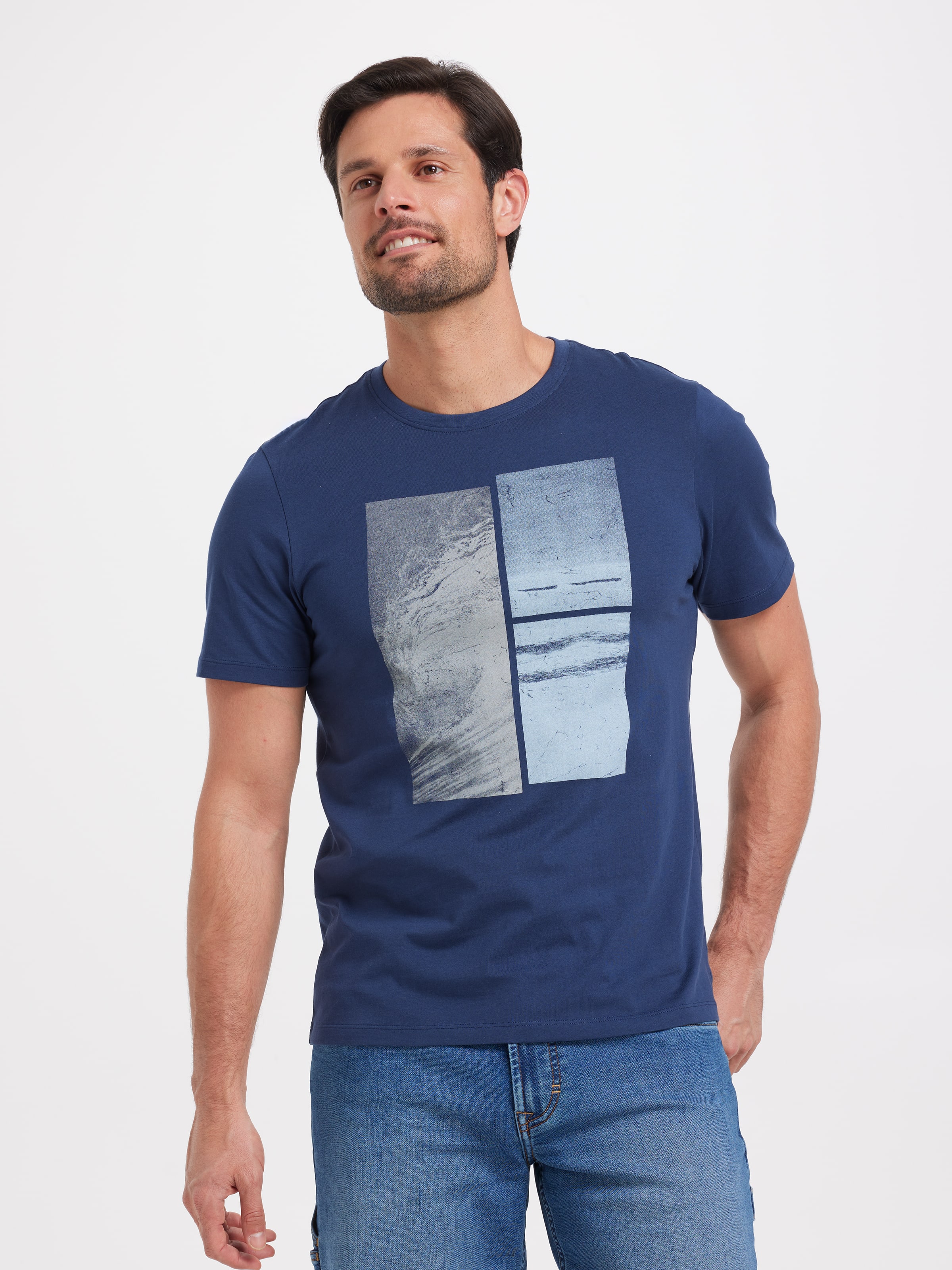 Short Sleeve Collage Print