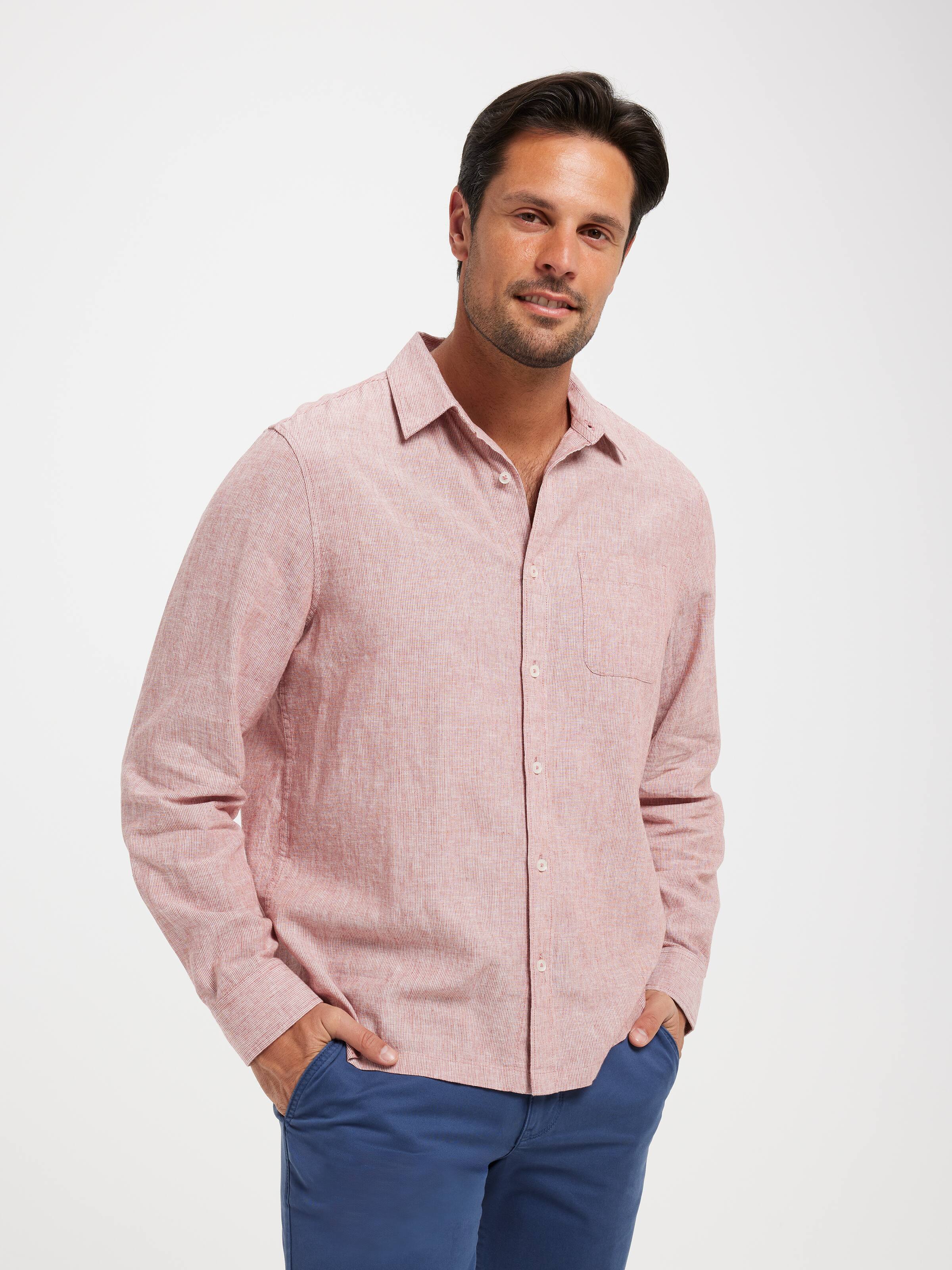 Relaxed Linen Blend Shirt