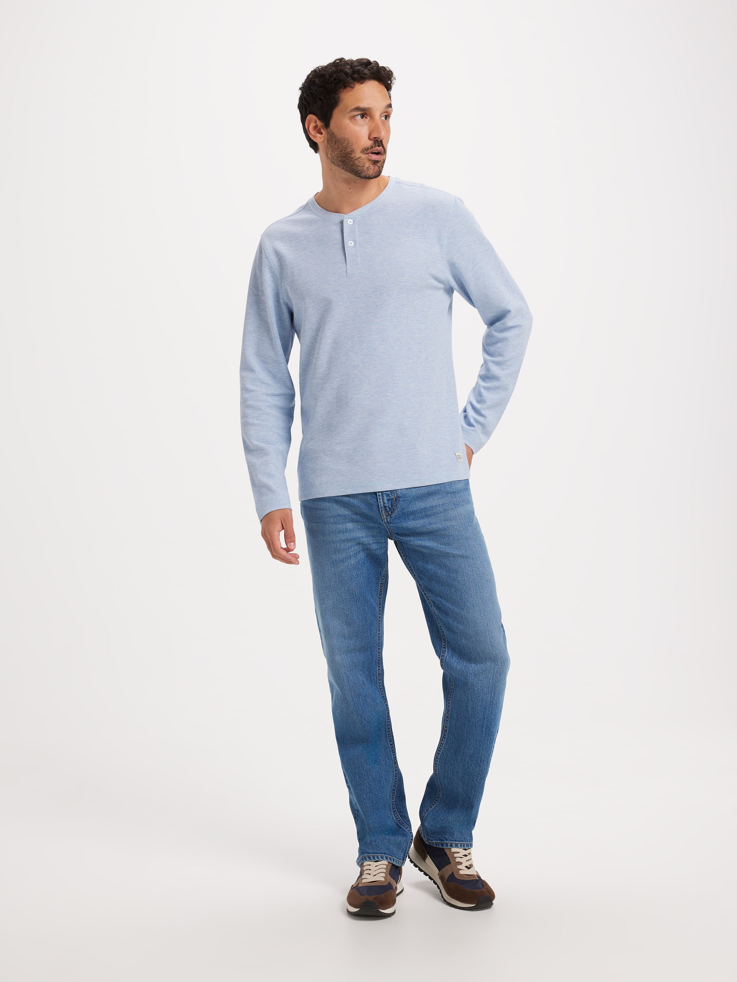 Classic Henley Long Sleeve Tee